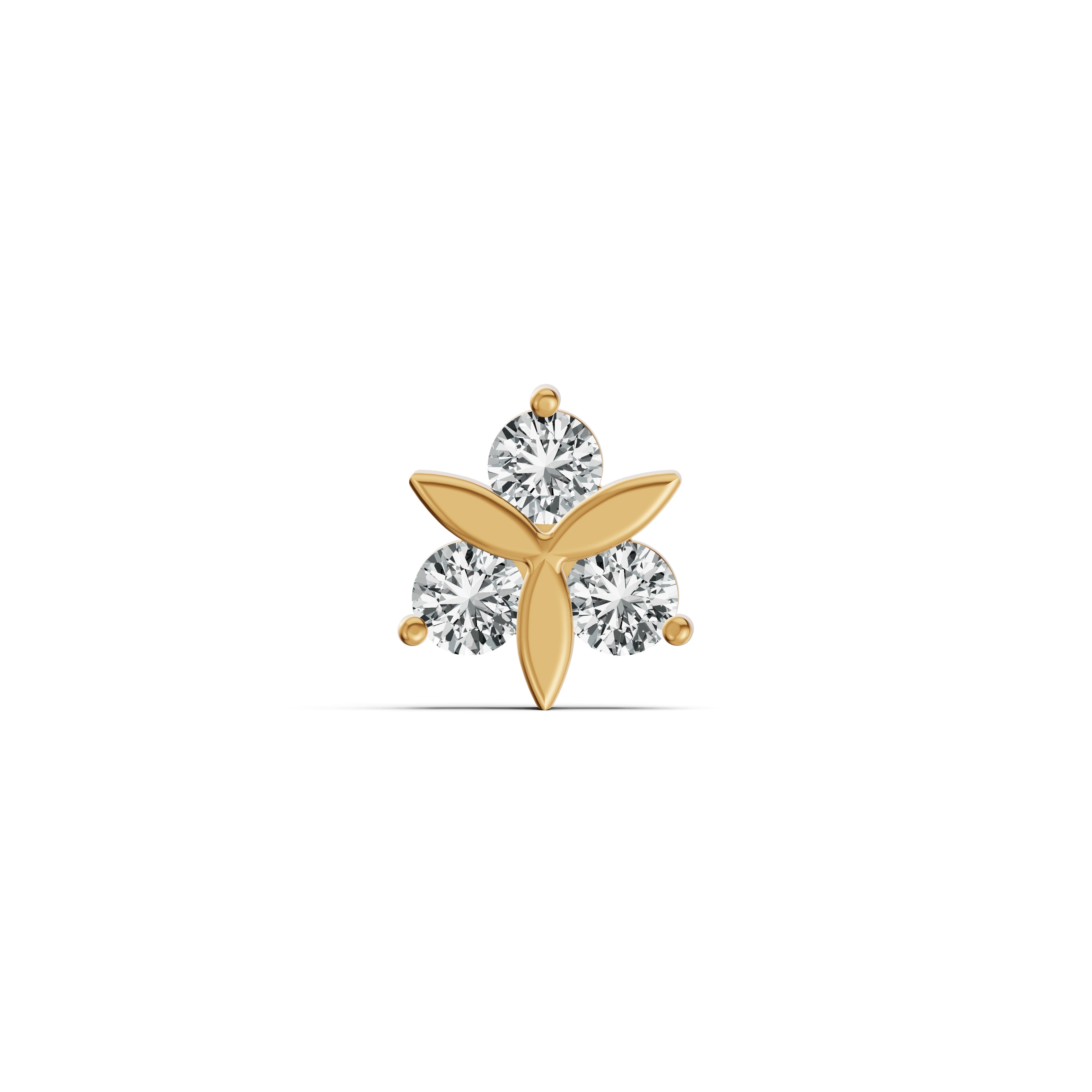 Trillium Diamond Nosepin