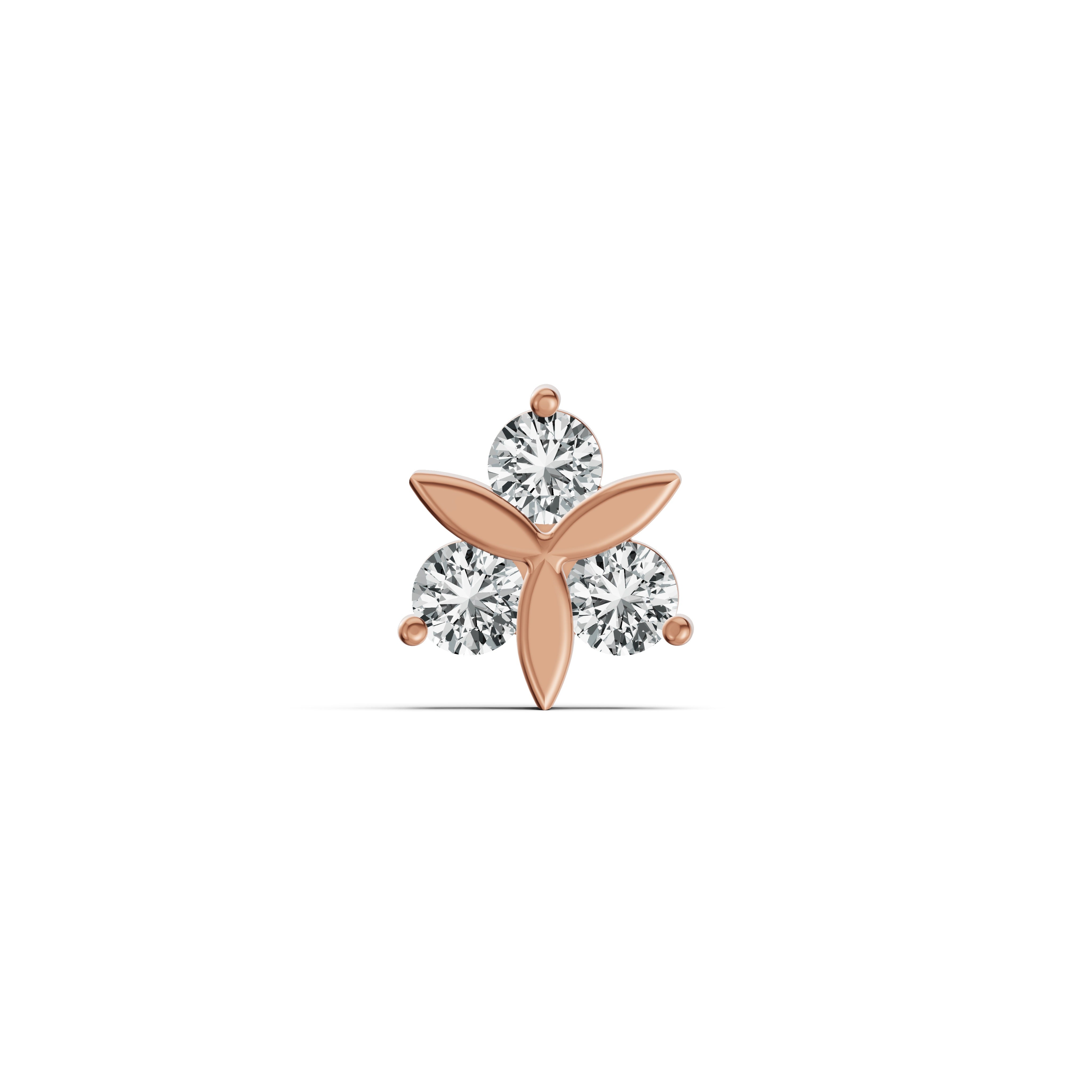 Trillium Diamond Nosepin