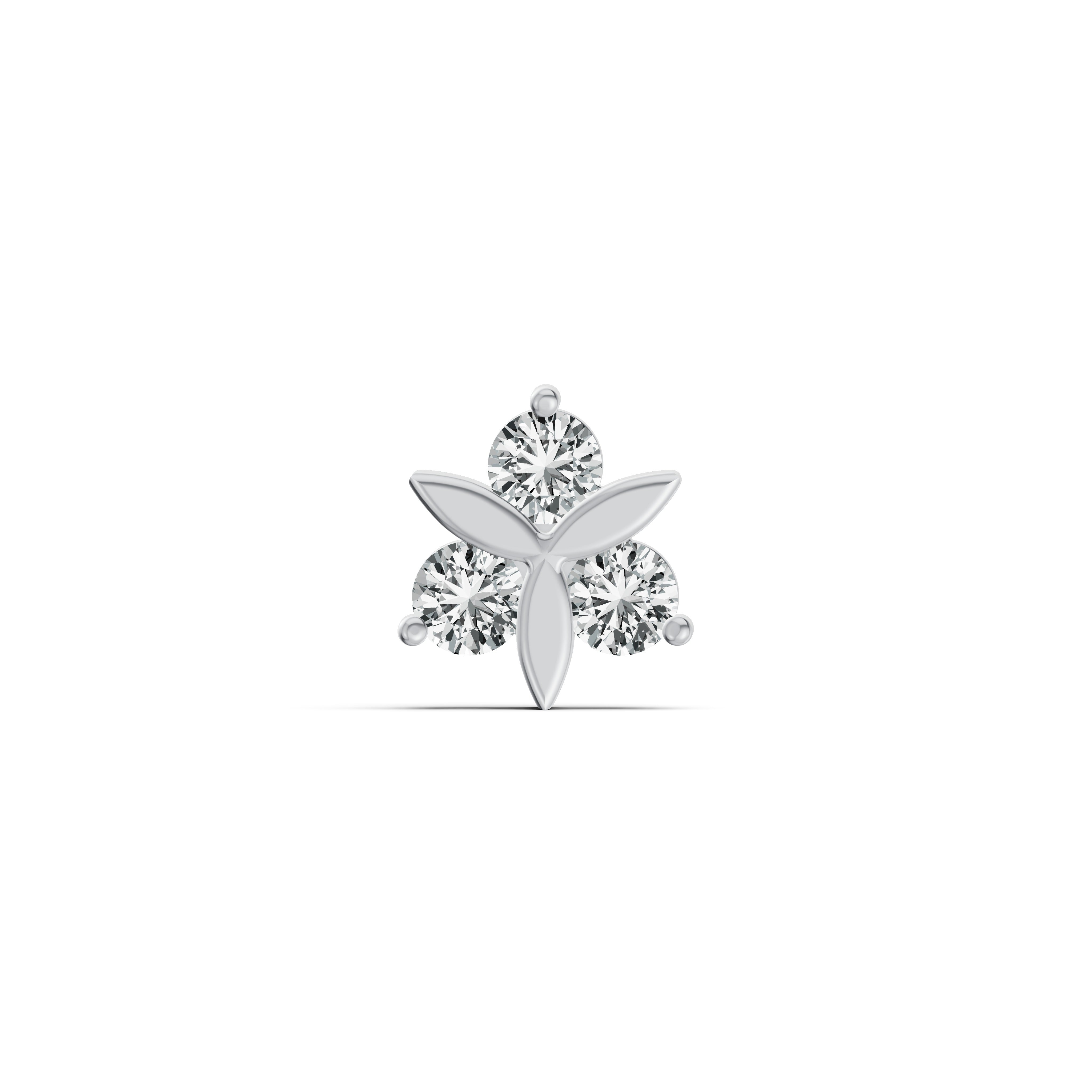 Trillium Diamond Nosepin