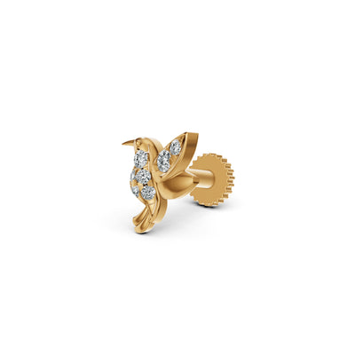 Hummingbird Diamond Nosepin