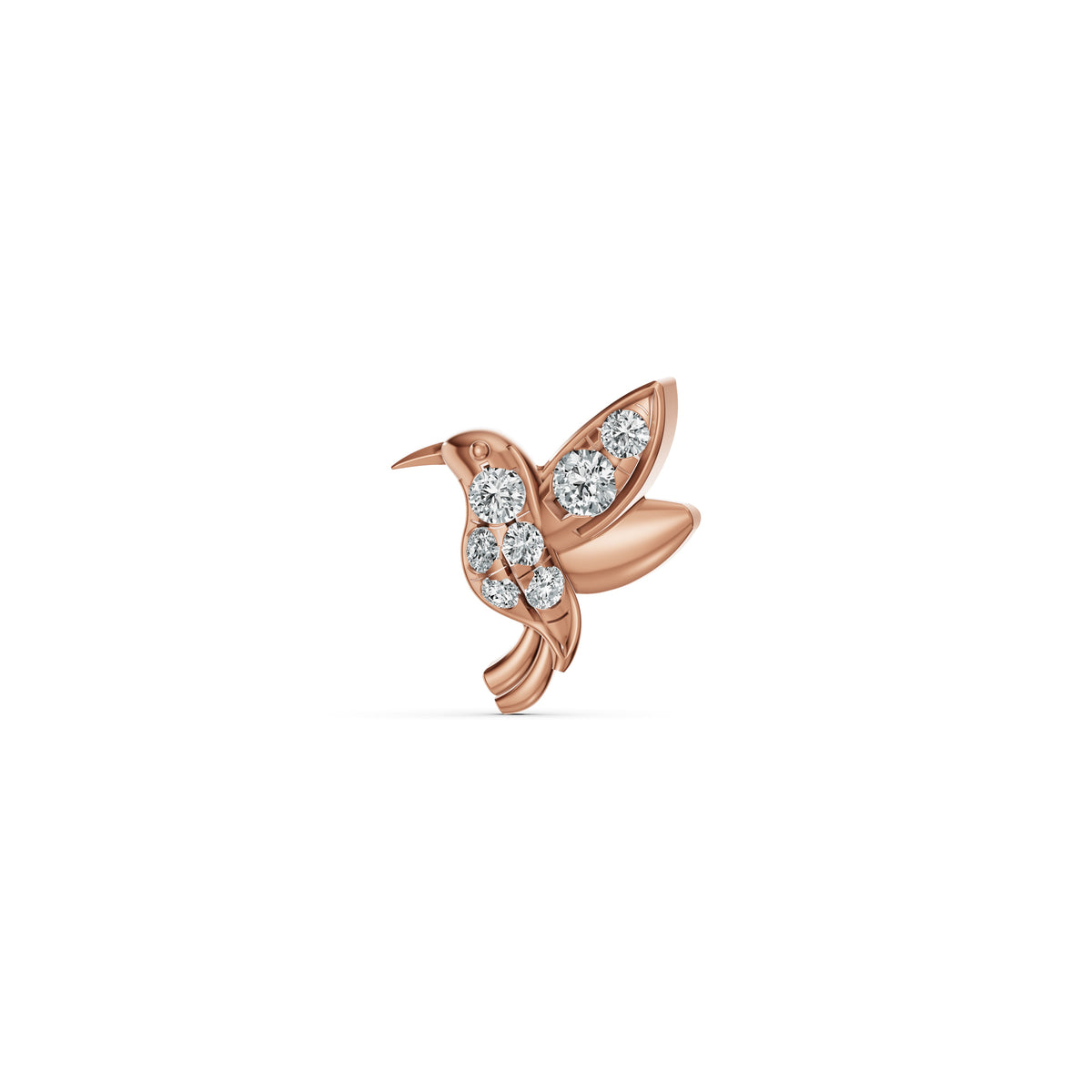 Hummingbird Diamond Nosepin