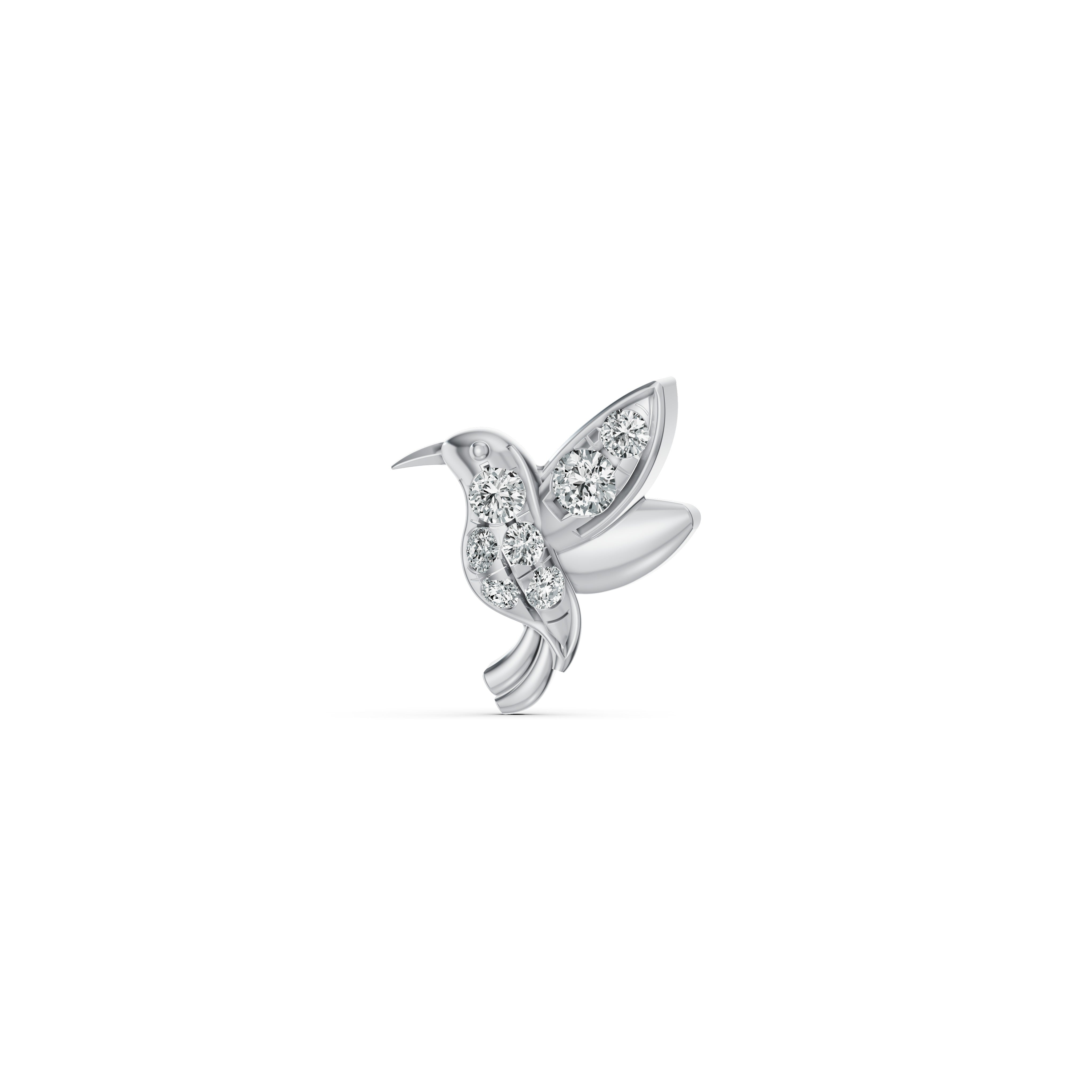 Hummingbird Diamond Nosepin
