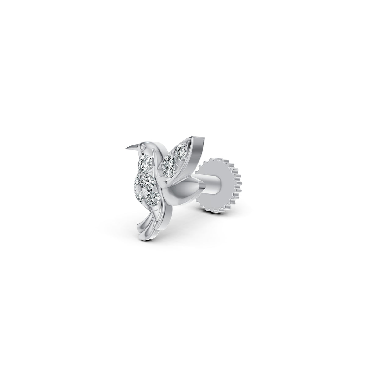 Hummingbird Diamond Nosepin