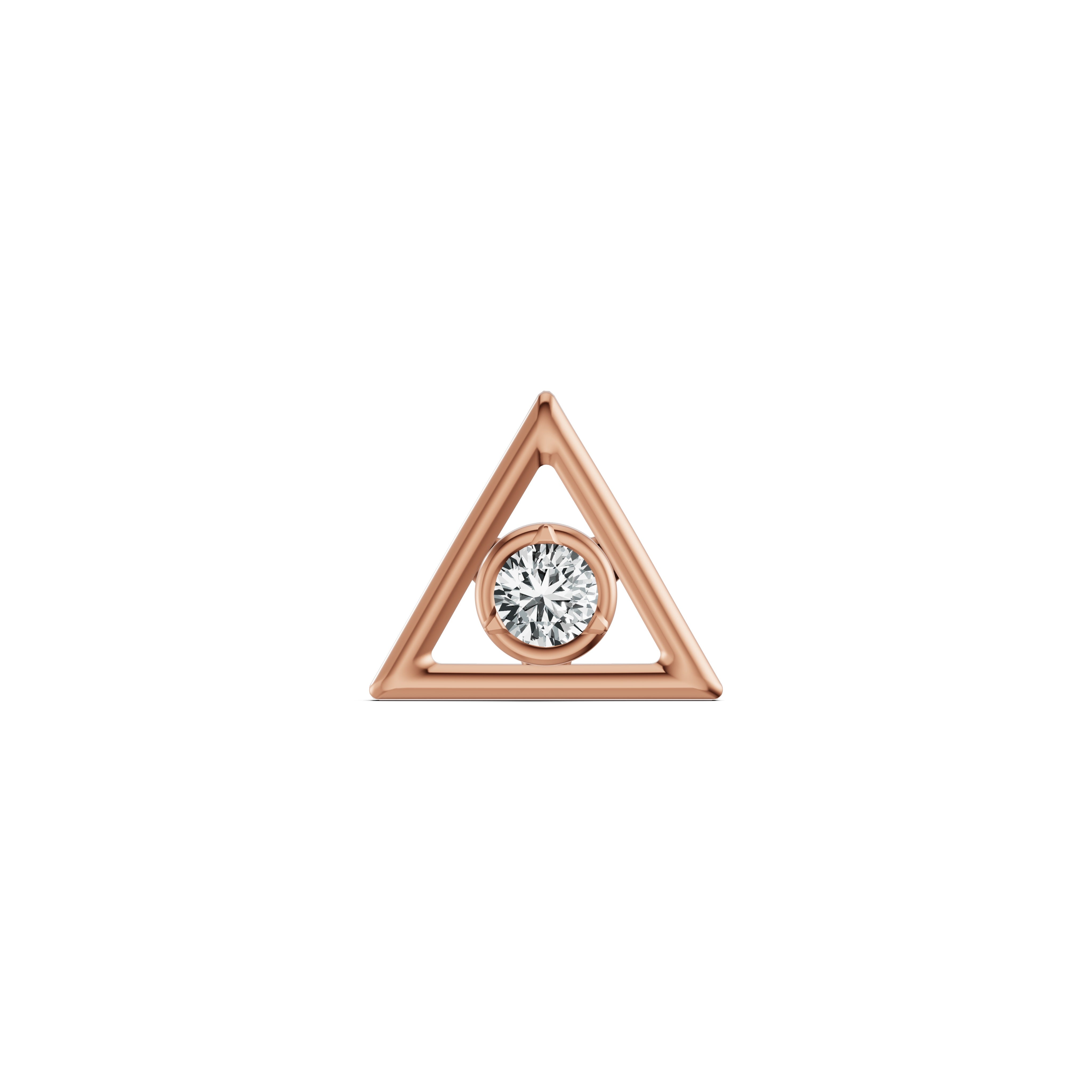 Triangle Glow Diamond Nosepin