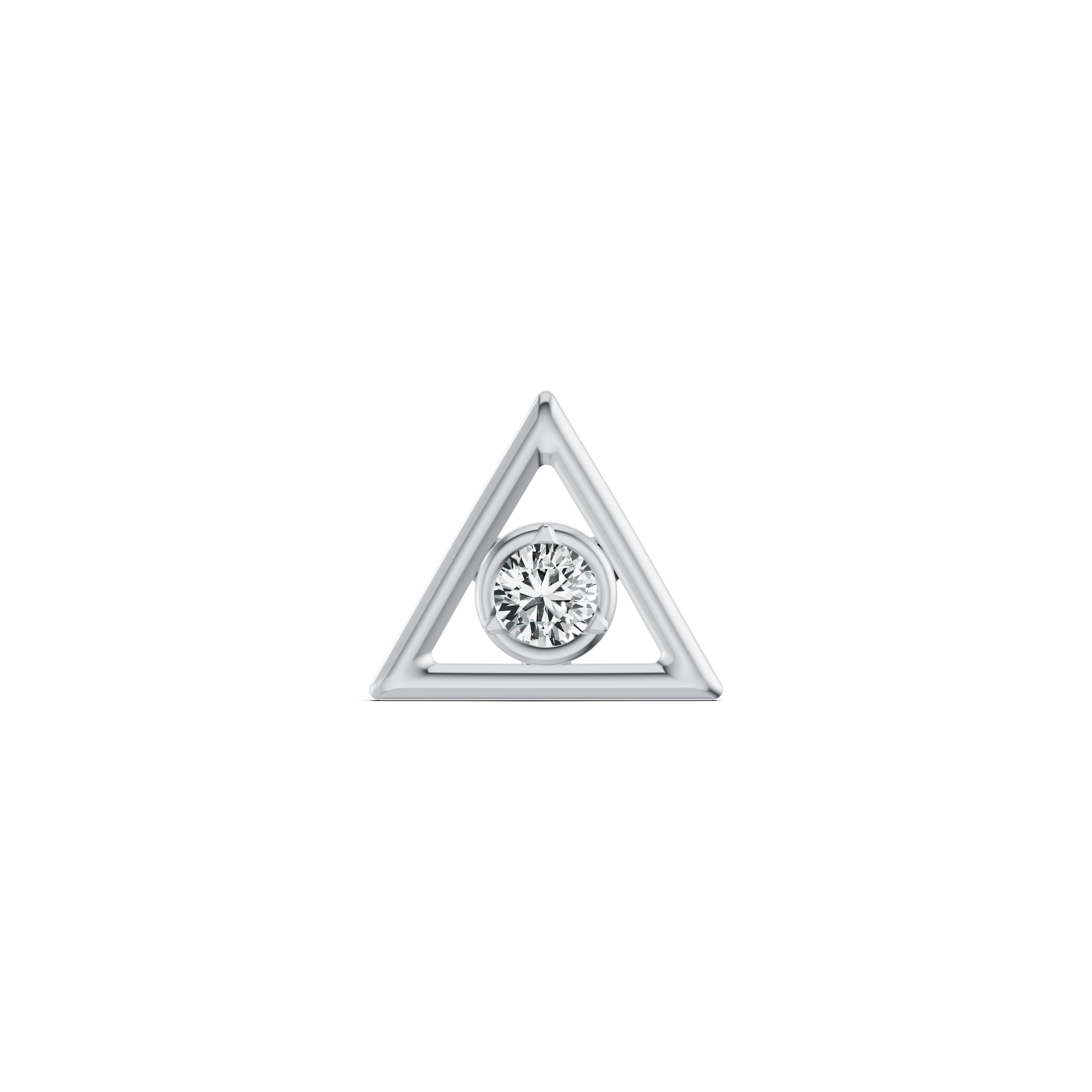 Triangle Glow Diamond Nosepin