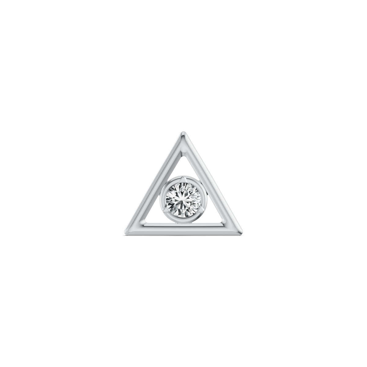 Triangle Glow Diamond Nosepin