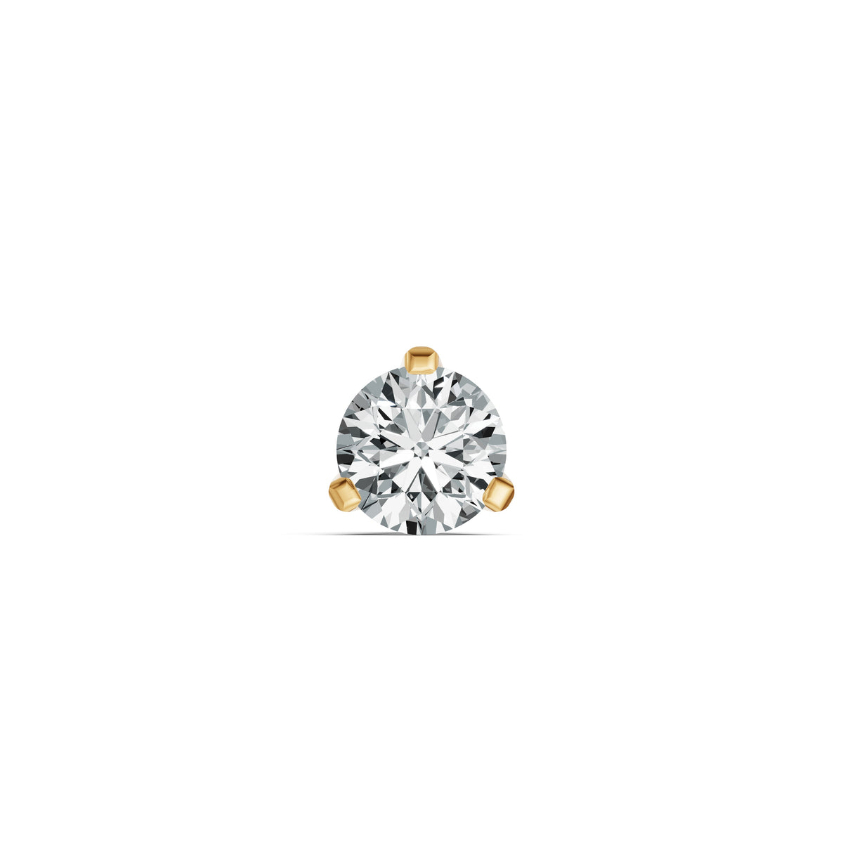 Radiant Round Diamond Nosepin