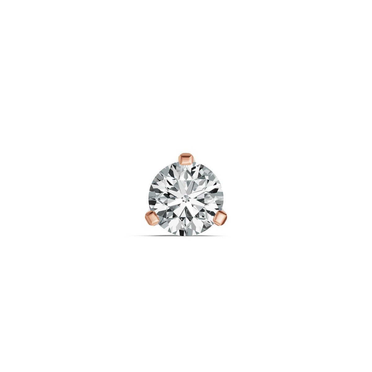 Radiant Round Diamond Nosepin
