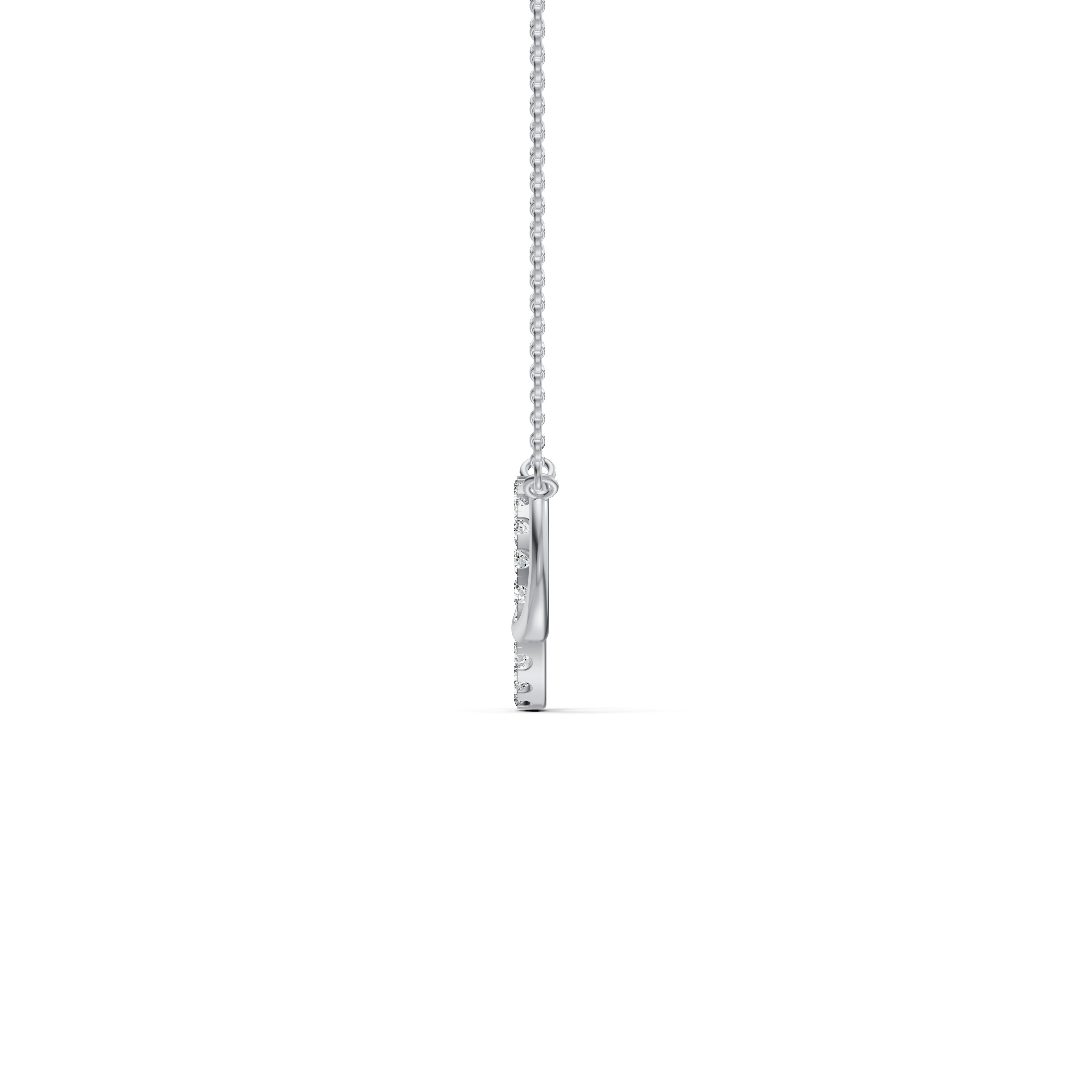 Interlinked Circles Love Diamond Pendant with Chain