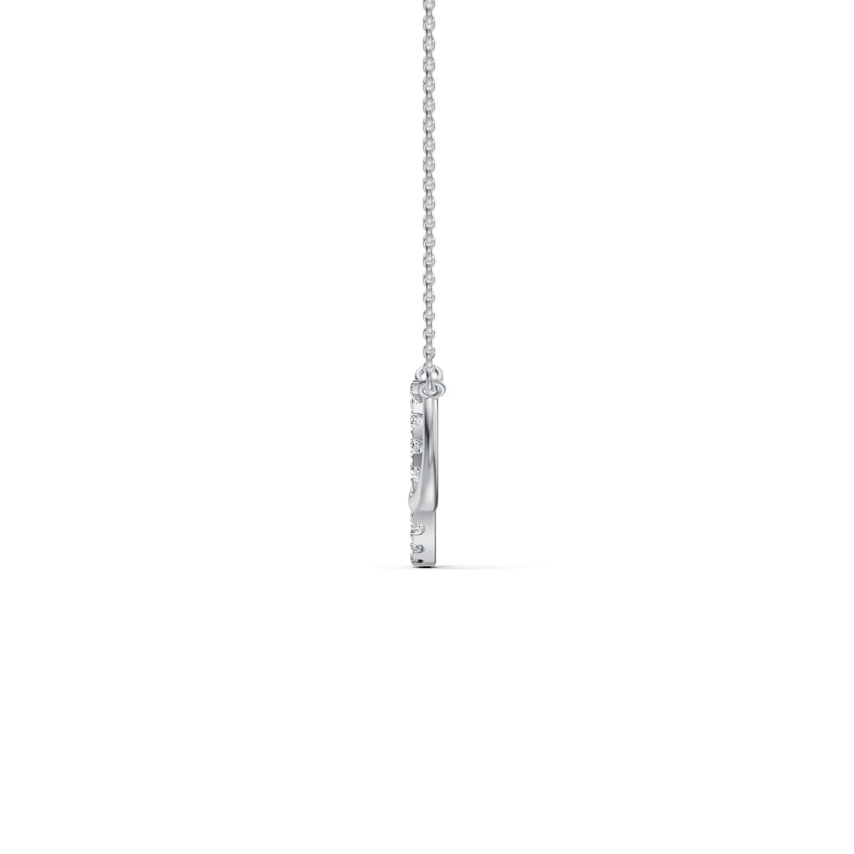 Interlinked Circles Love Diamond Pendant with Chain