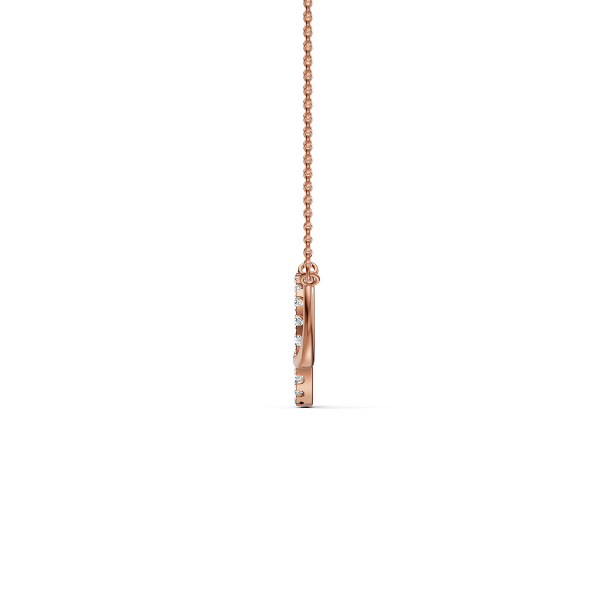 Interlinked Circles Love Diamond Pendant with Chain