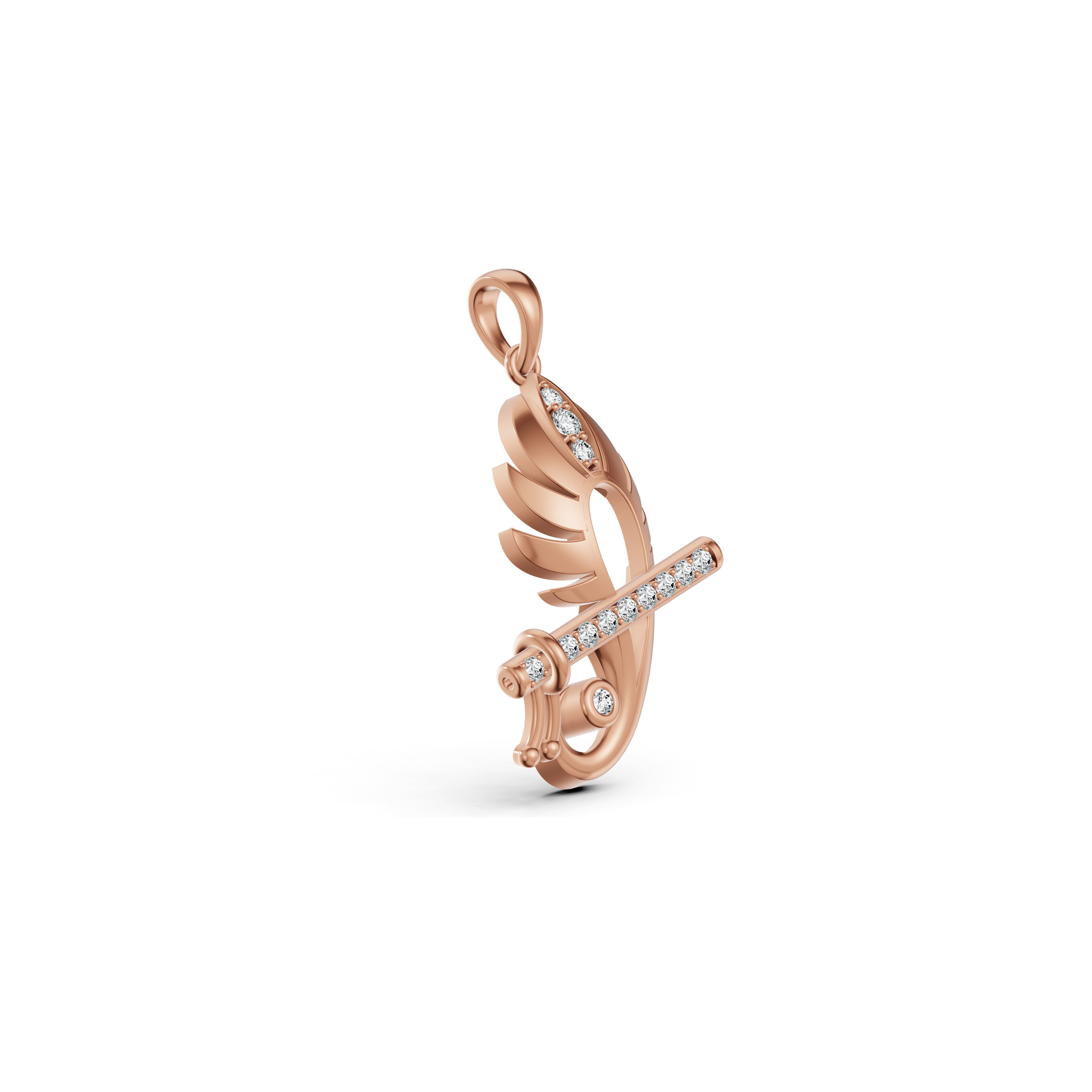 Krishna's Grace Diamond Pendant