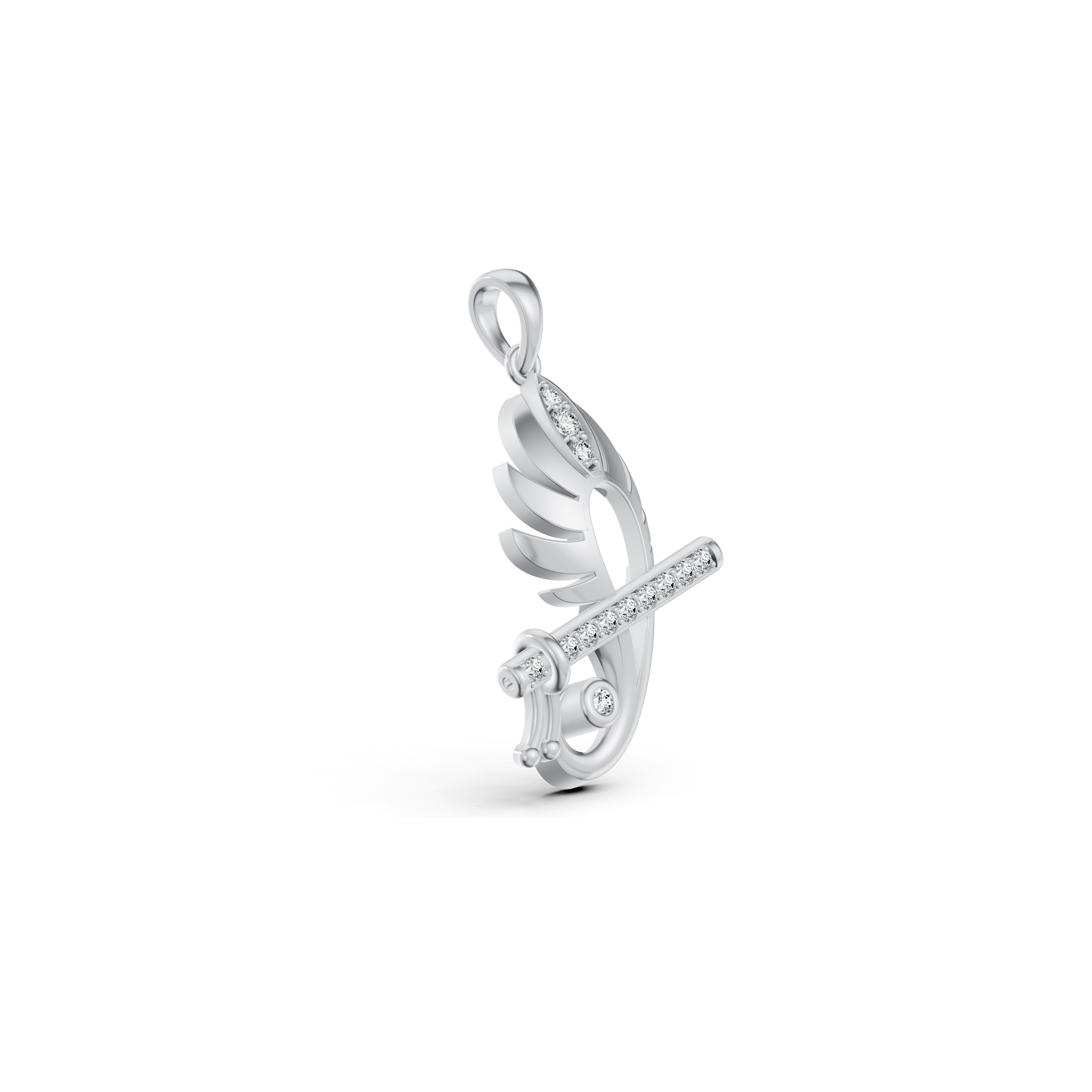 Krishna's Grace Diamond Pendant