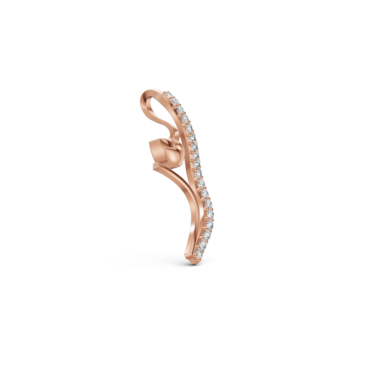 Serene Swirl Diamond Pendant