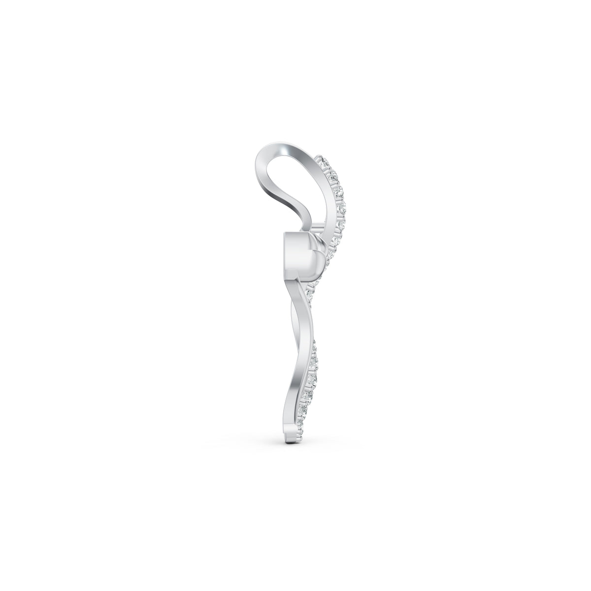 Serene Swirl Diamond Pendant