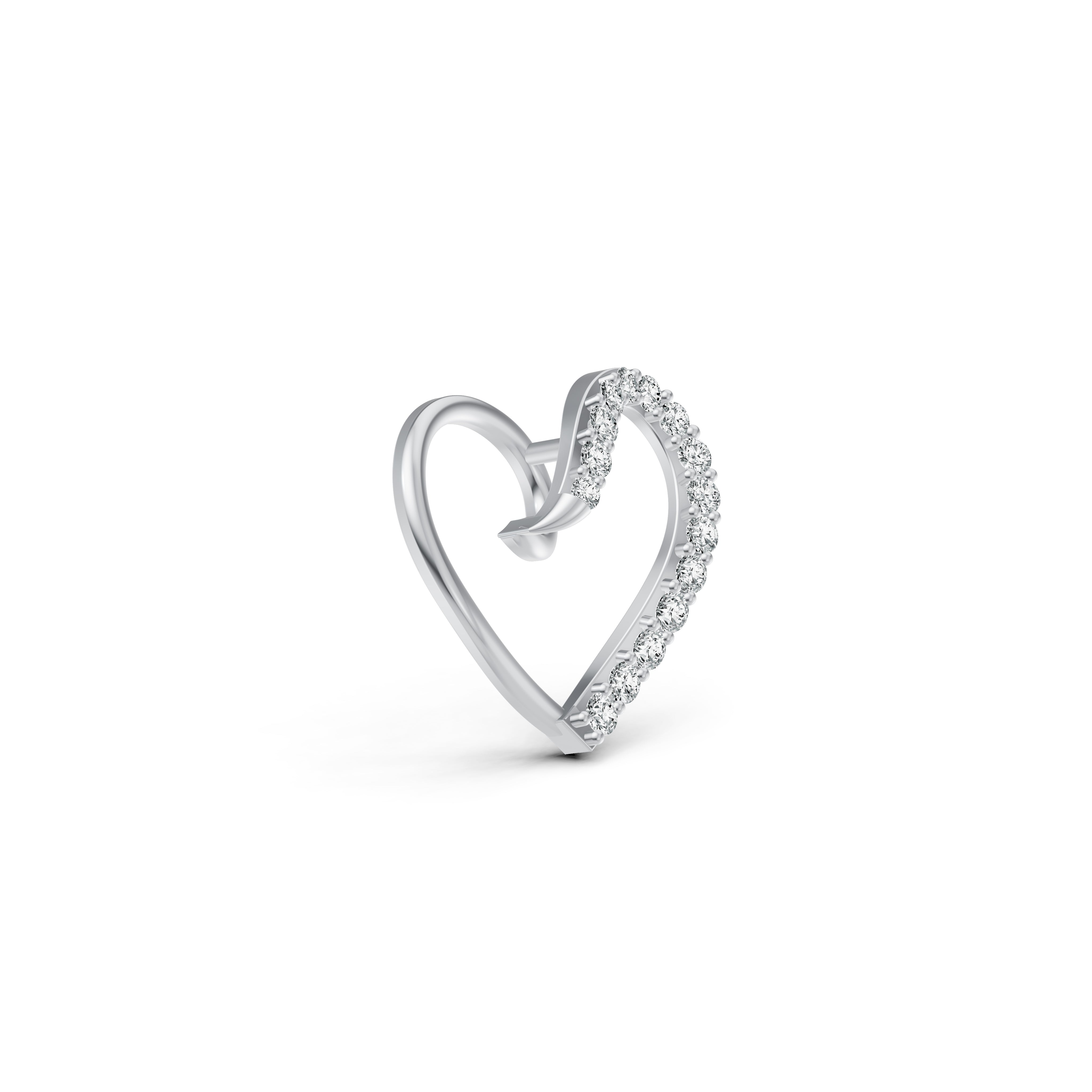 Open Heart Diamond Pendant
