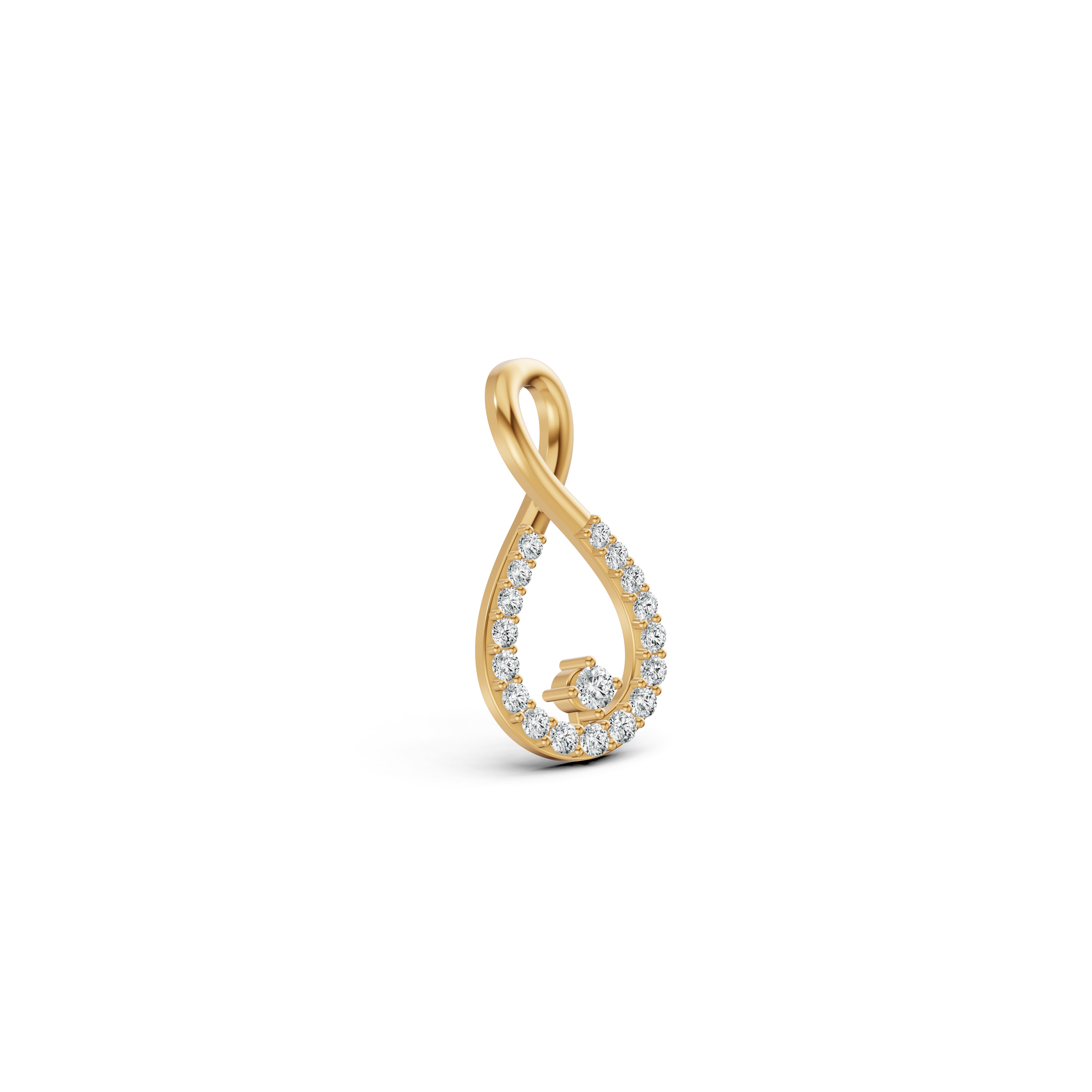 Infinity Drop Diamond Pendant