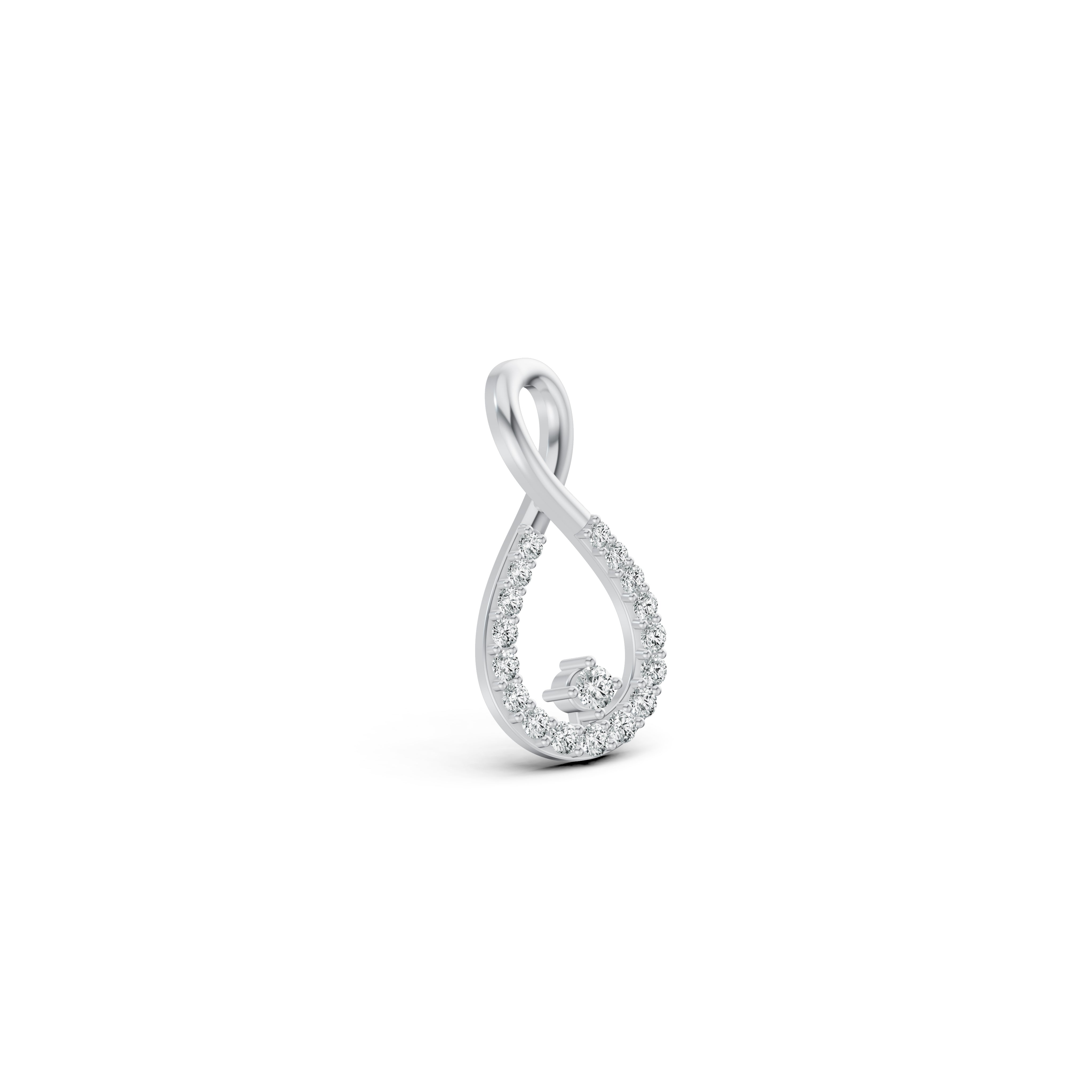 Infinity Drop Diamond Pendant