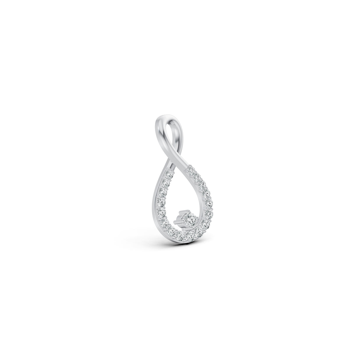 Infinity Drop Diamond Pendant
