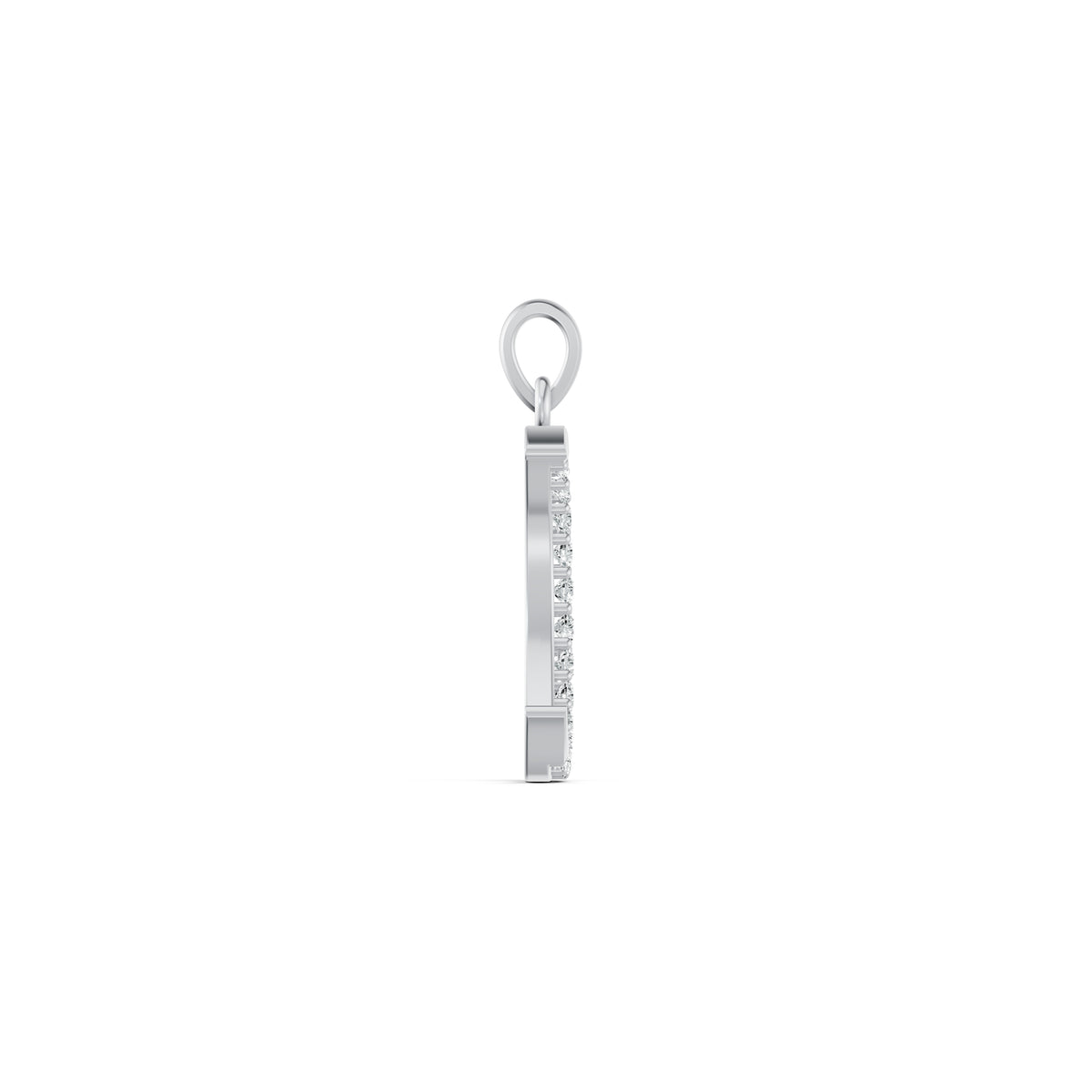 Crescent Diamond Pendant