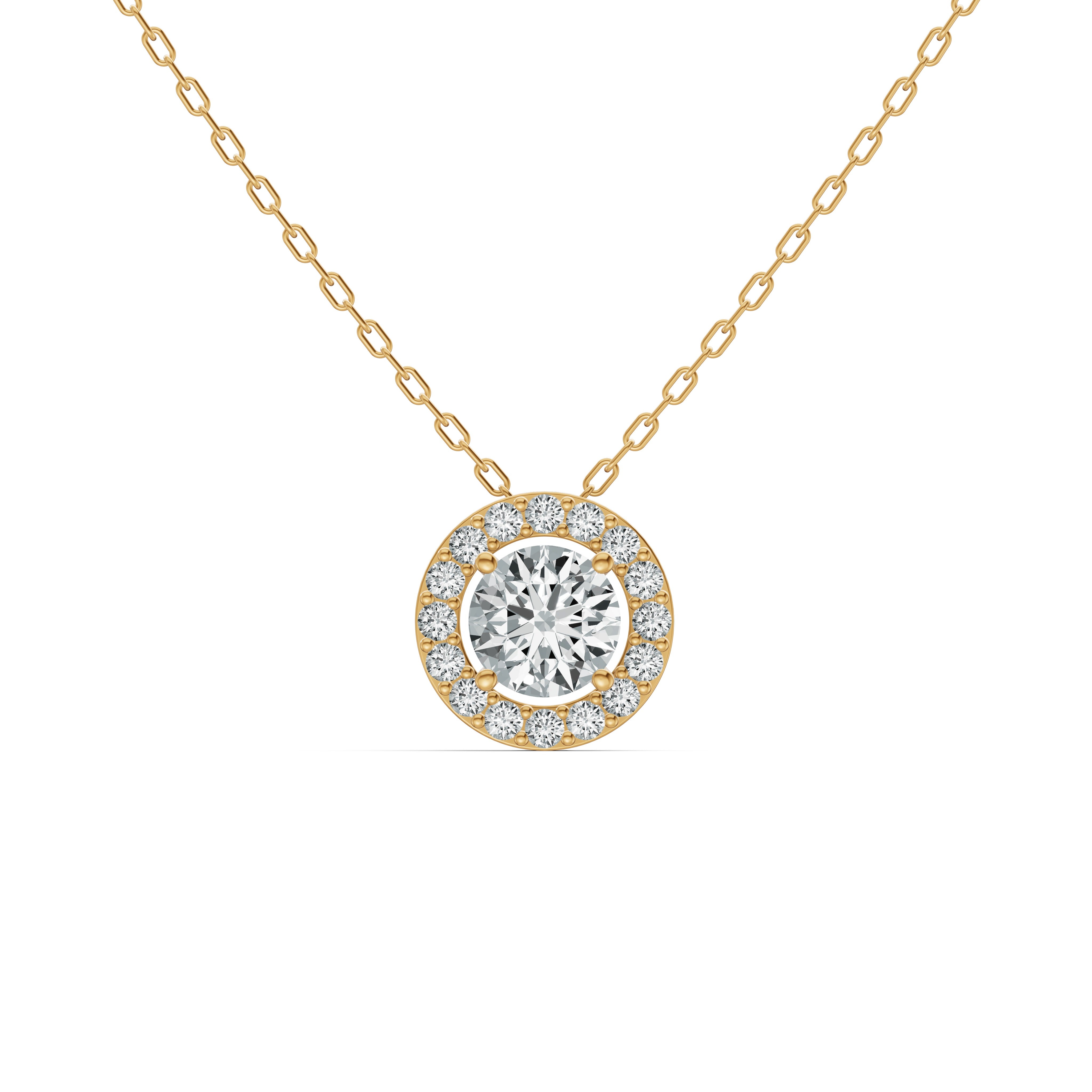 Aurelia Solitaire Diamond Pendant