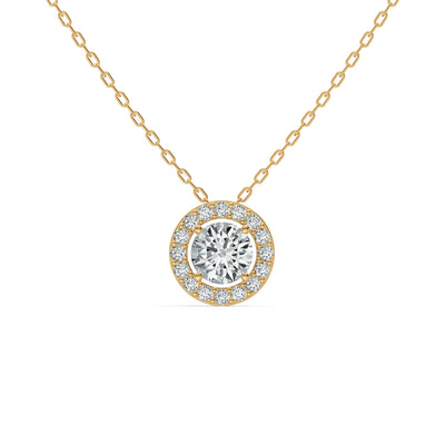 Aurelia Solitaire Diamond Pendant