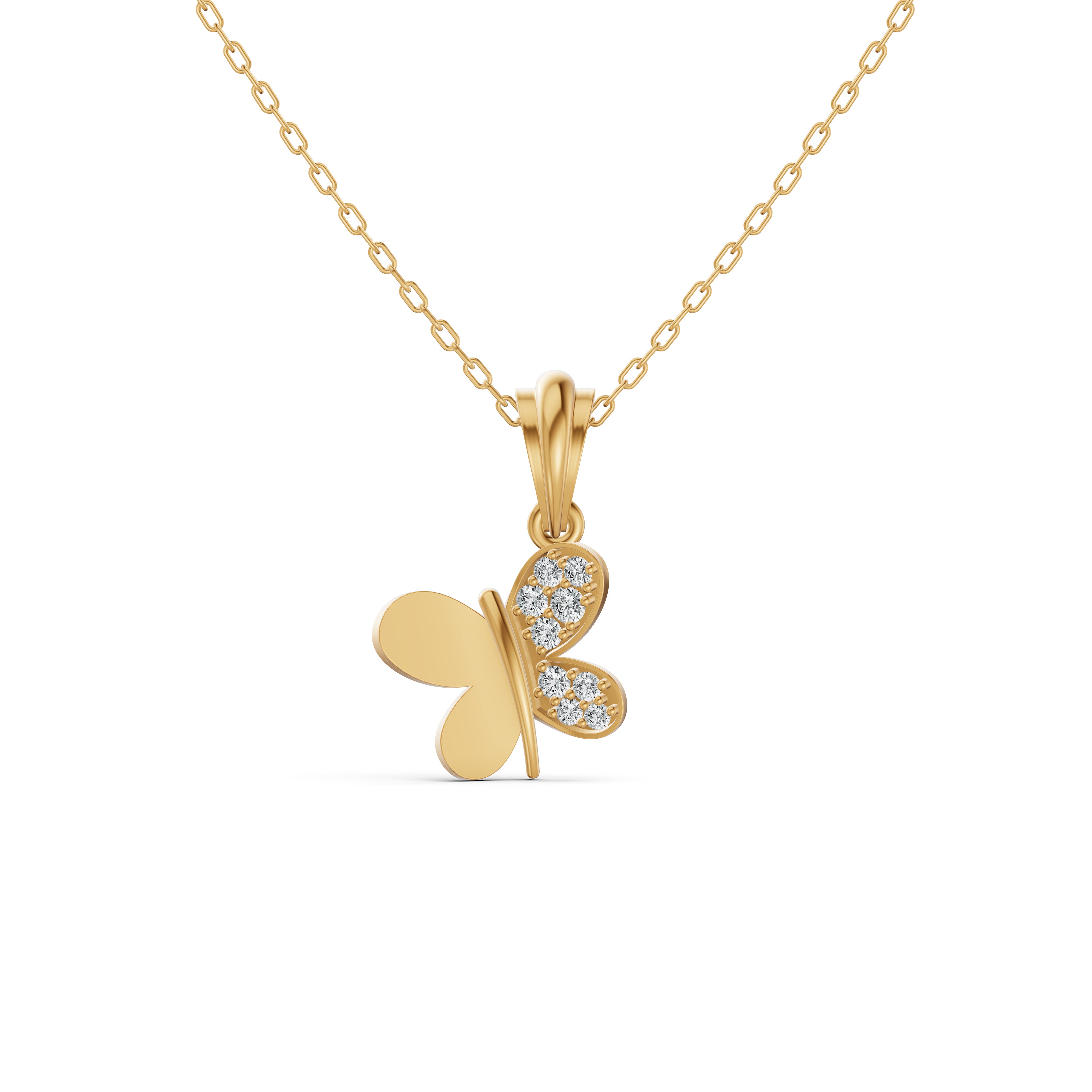 Petite Prong Diamond Pendant for Kids