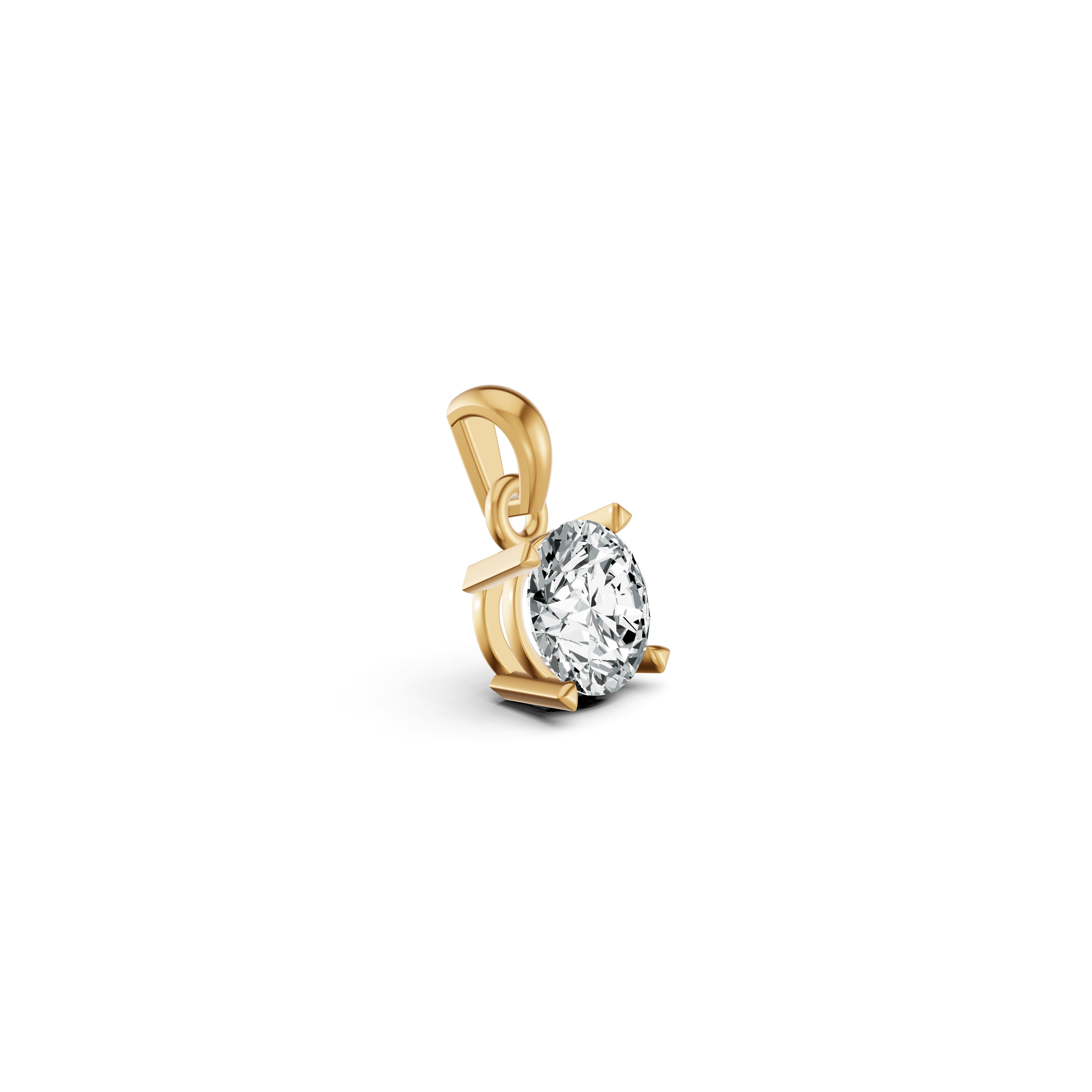 Sparkling Solo Solitaire Diamond Pendant