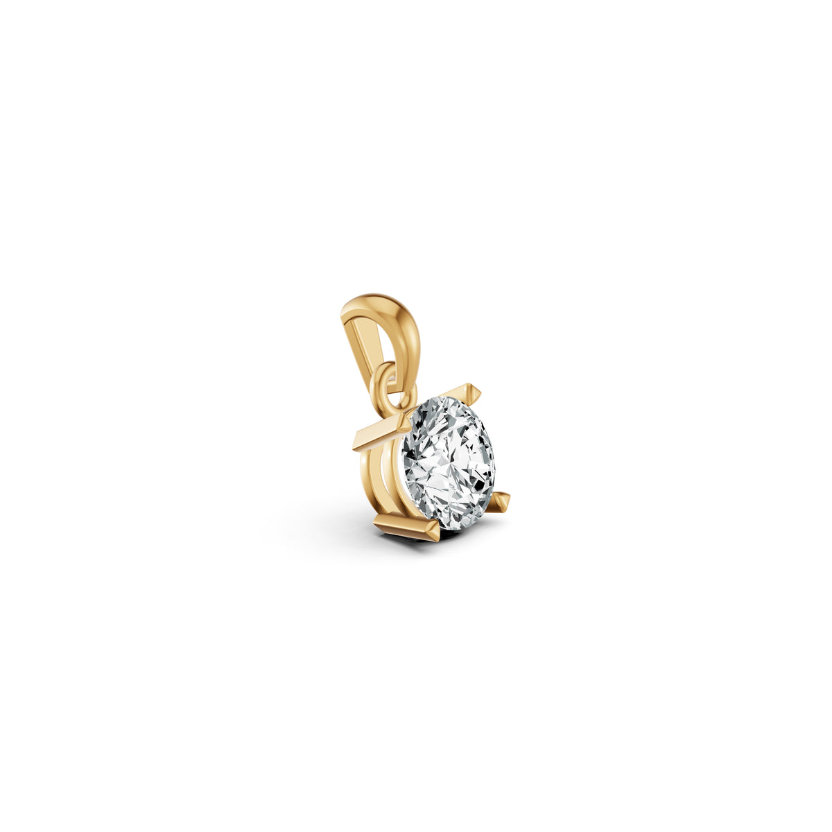 Sparkling Solo Solitaire Diamond Pendant