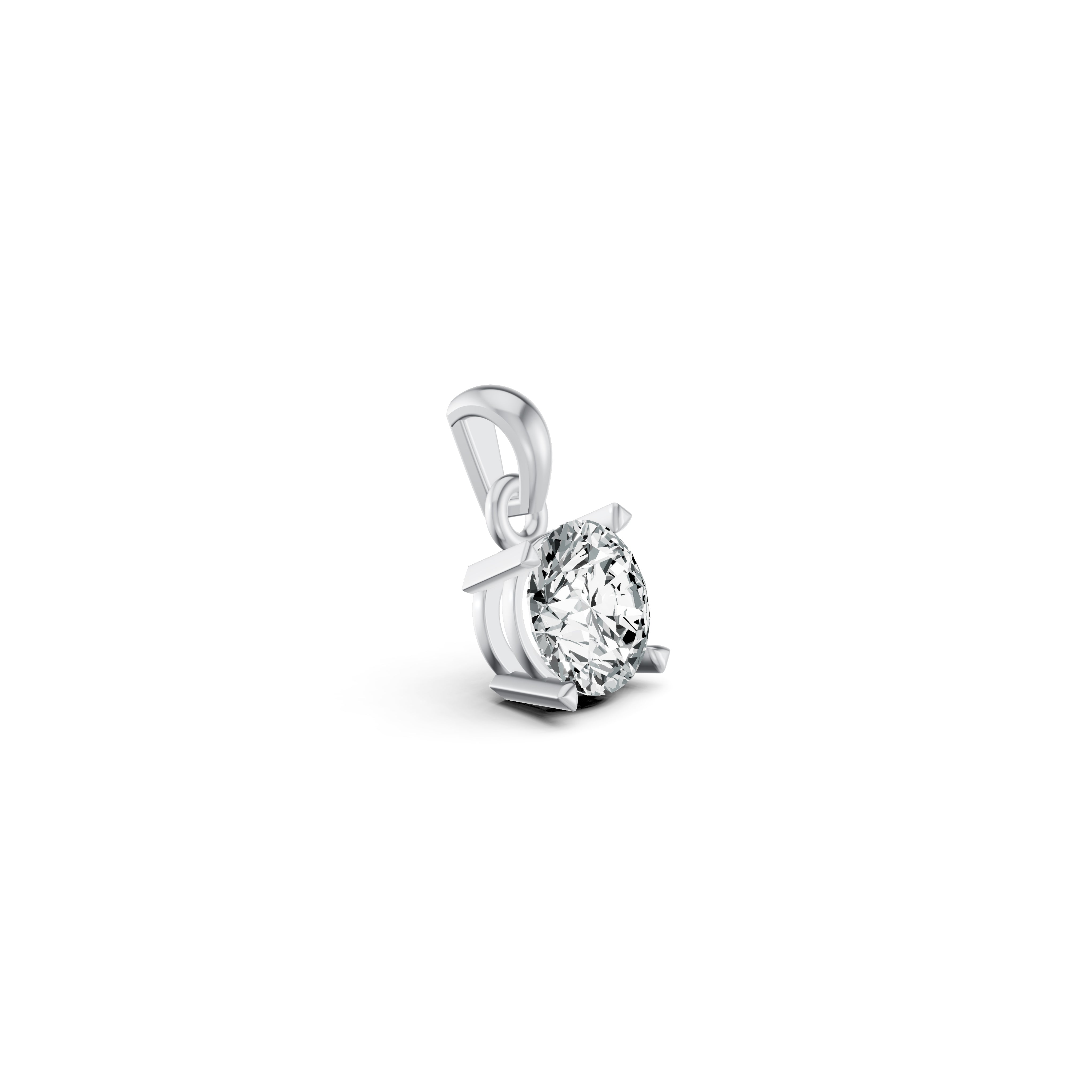 Sparkling Solo Solitaire Diamond Pendant