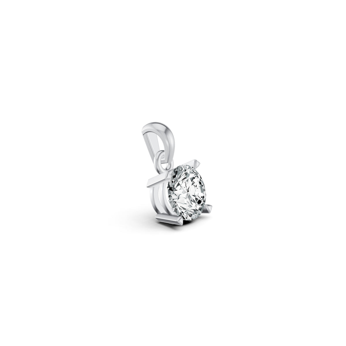 Sparkling Solo Solitaire Diamond Pendant