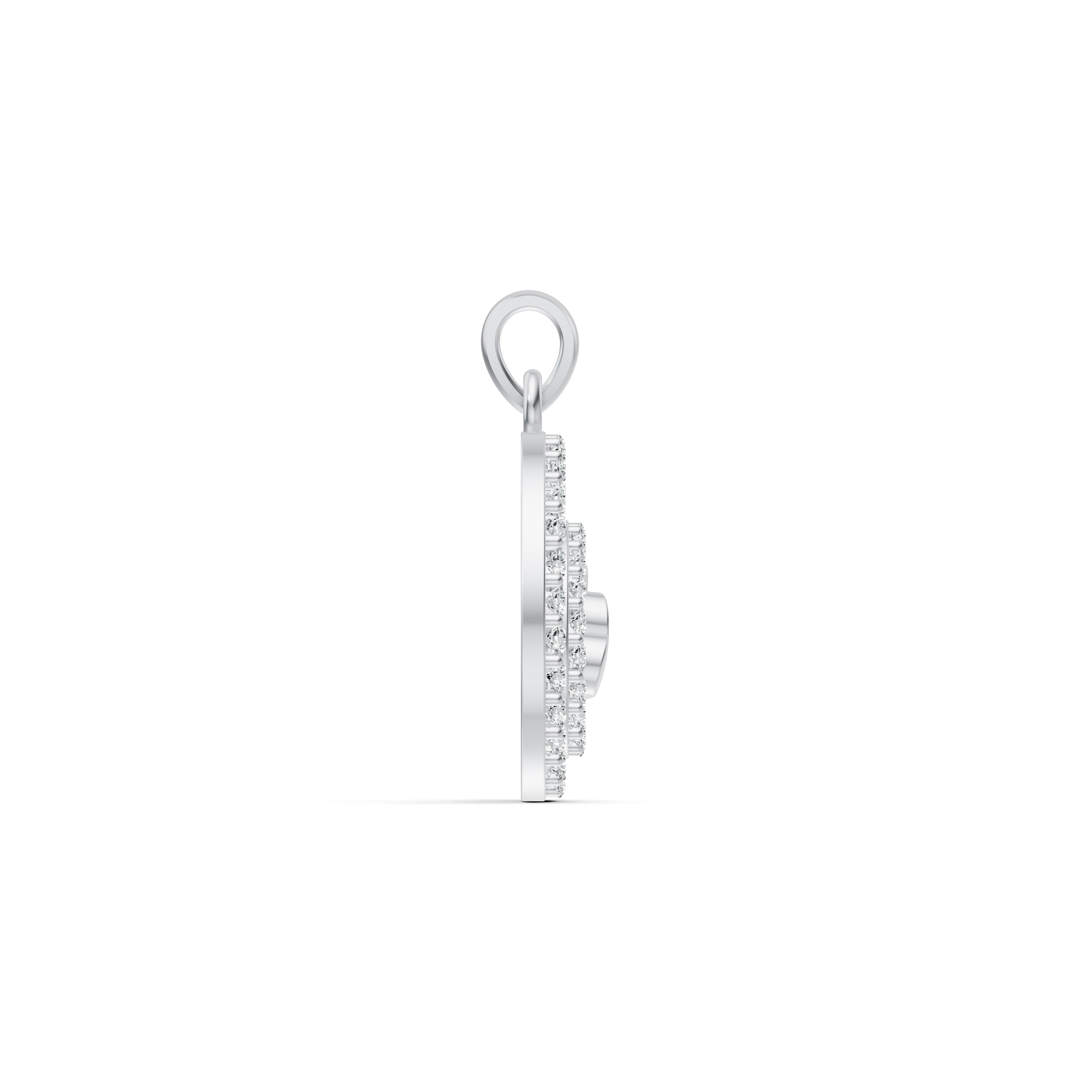 Encircled Heart Diamond Pendant