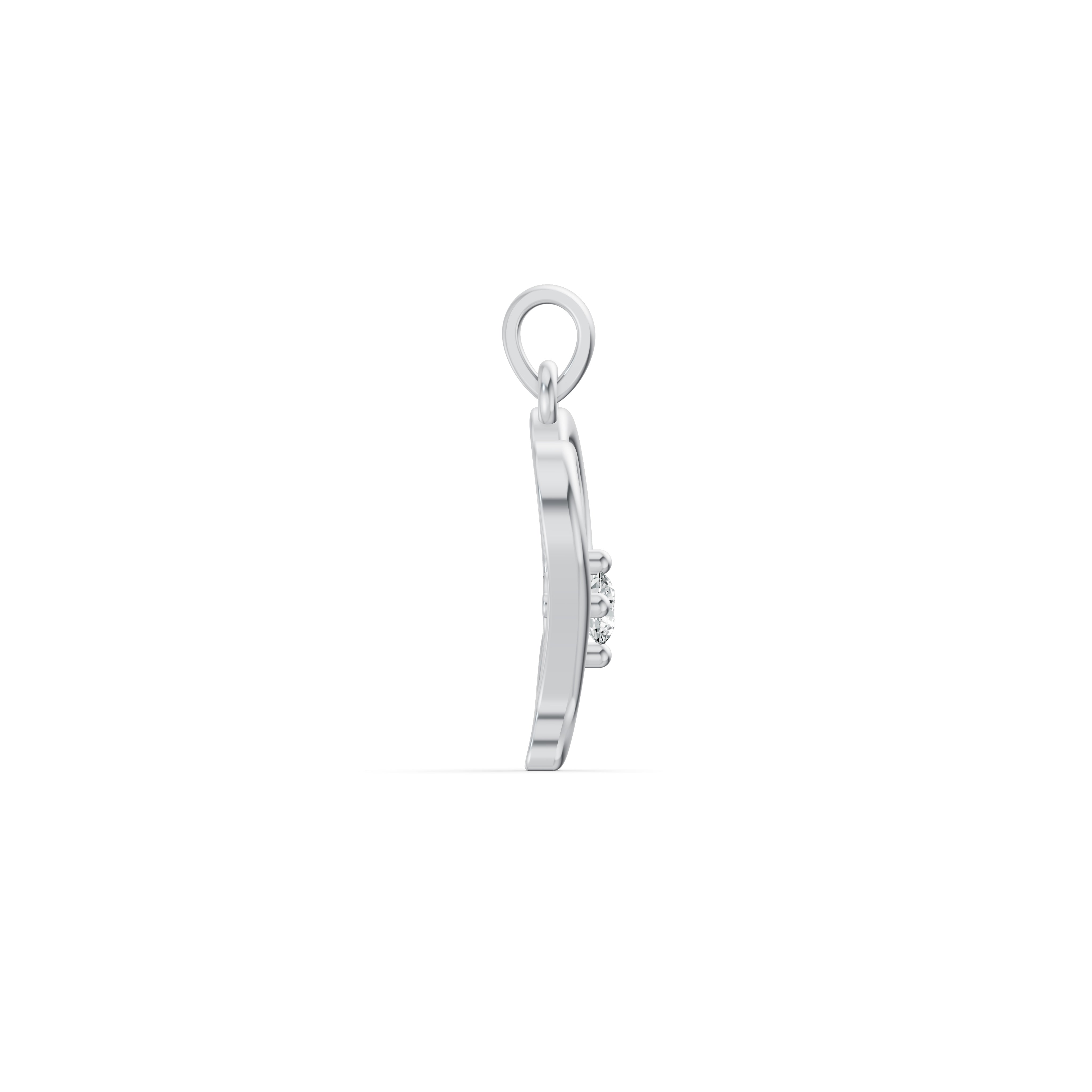 Delicate Heart Diamond Pendant