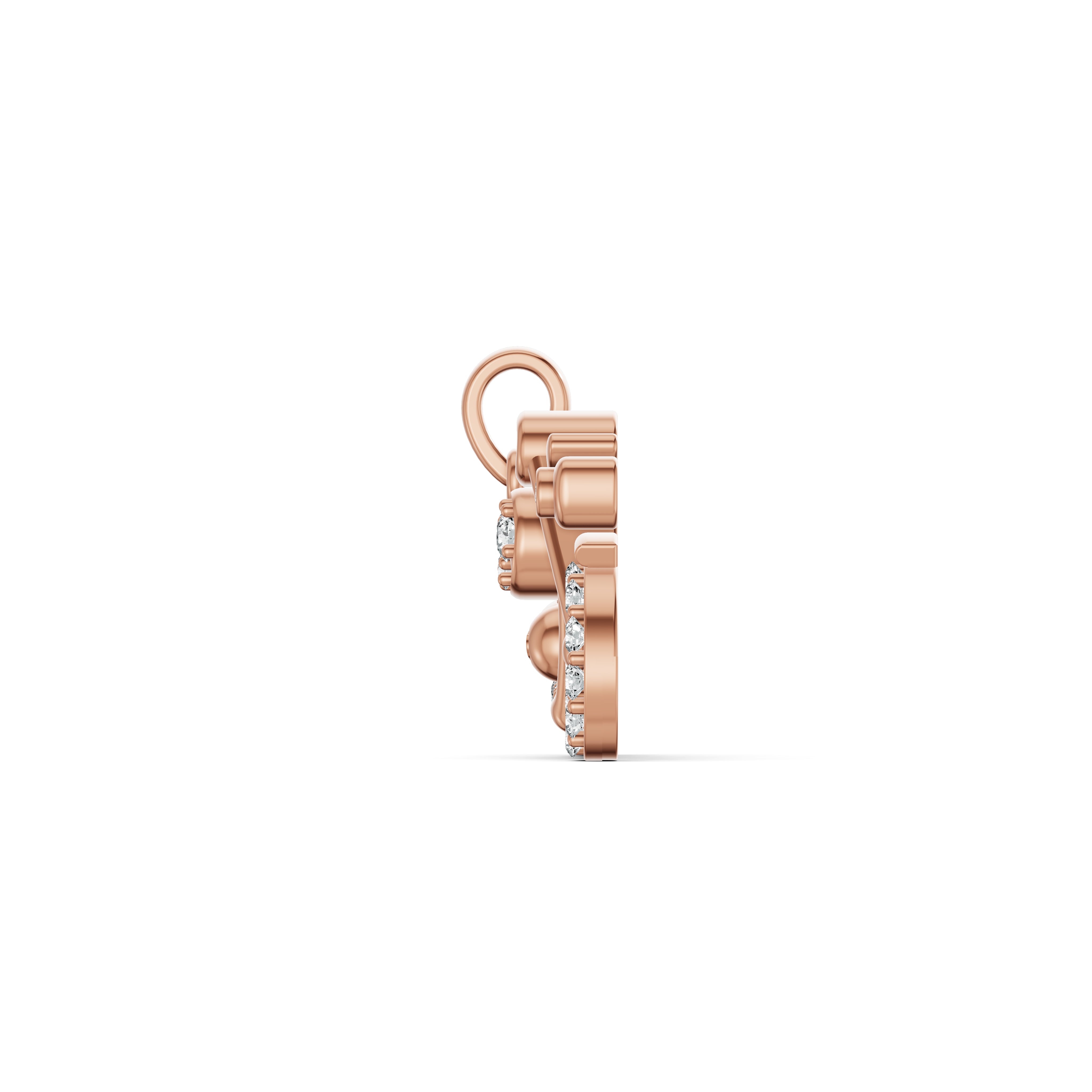 Biker Charm Diamond Pendant