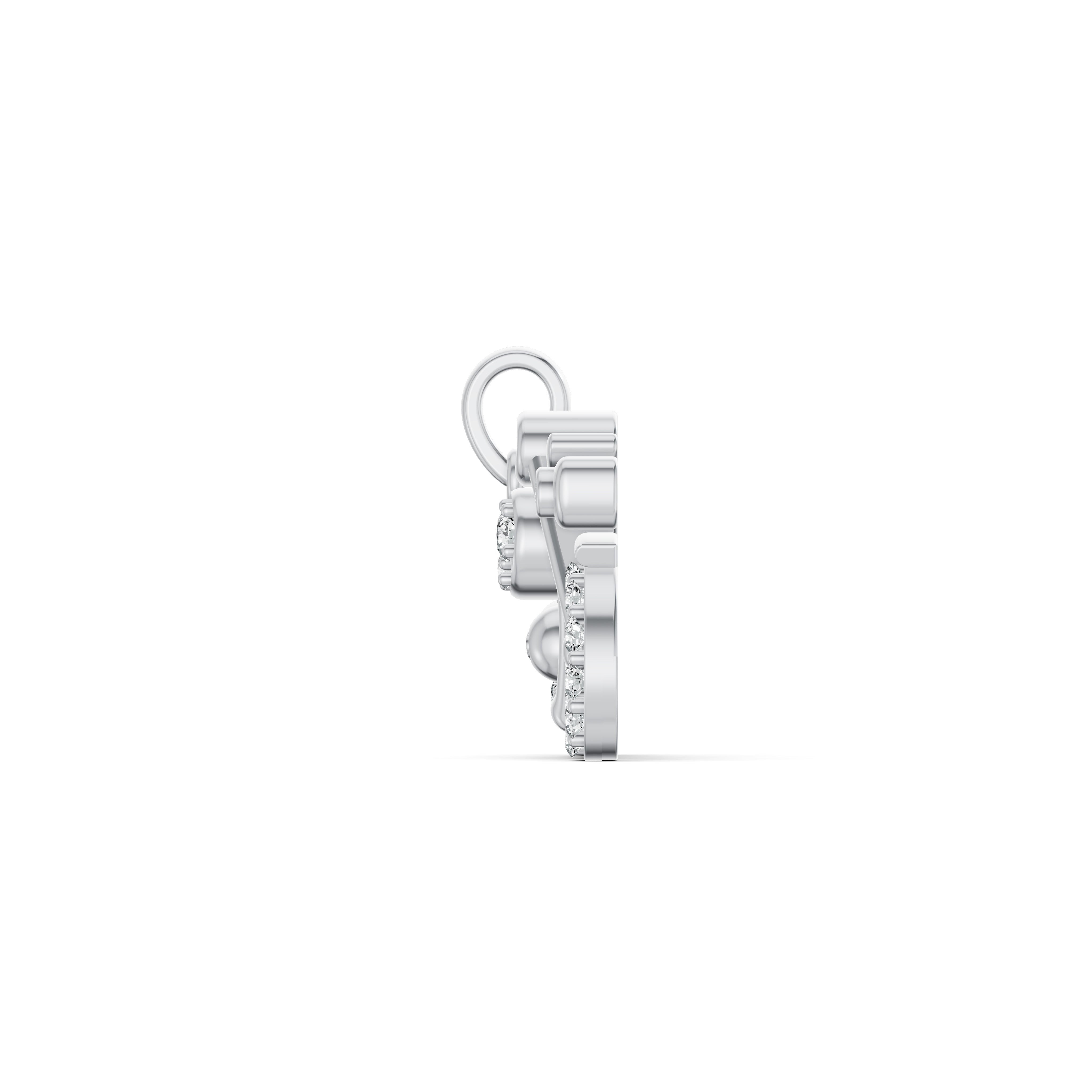 Biker Charm Diamond Pendant