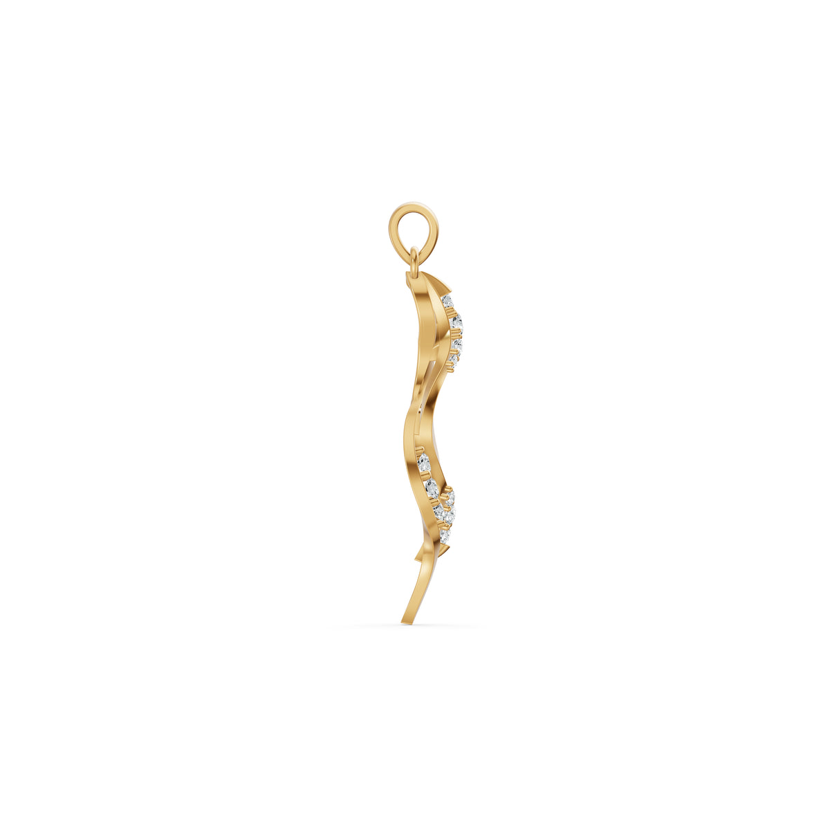 Twisted Grace Diamond Pendant