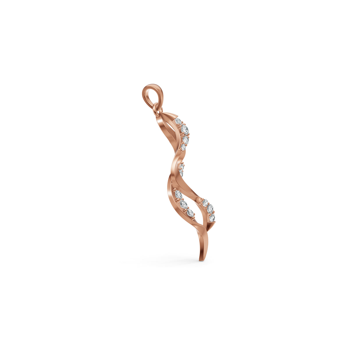 Twisted Grace Diamond Pendant