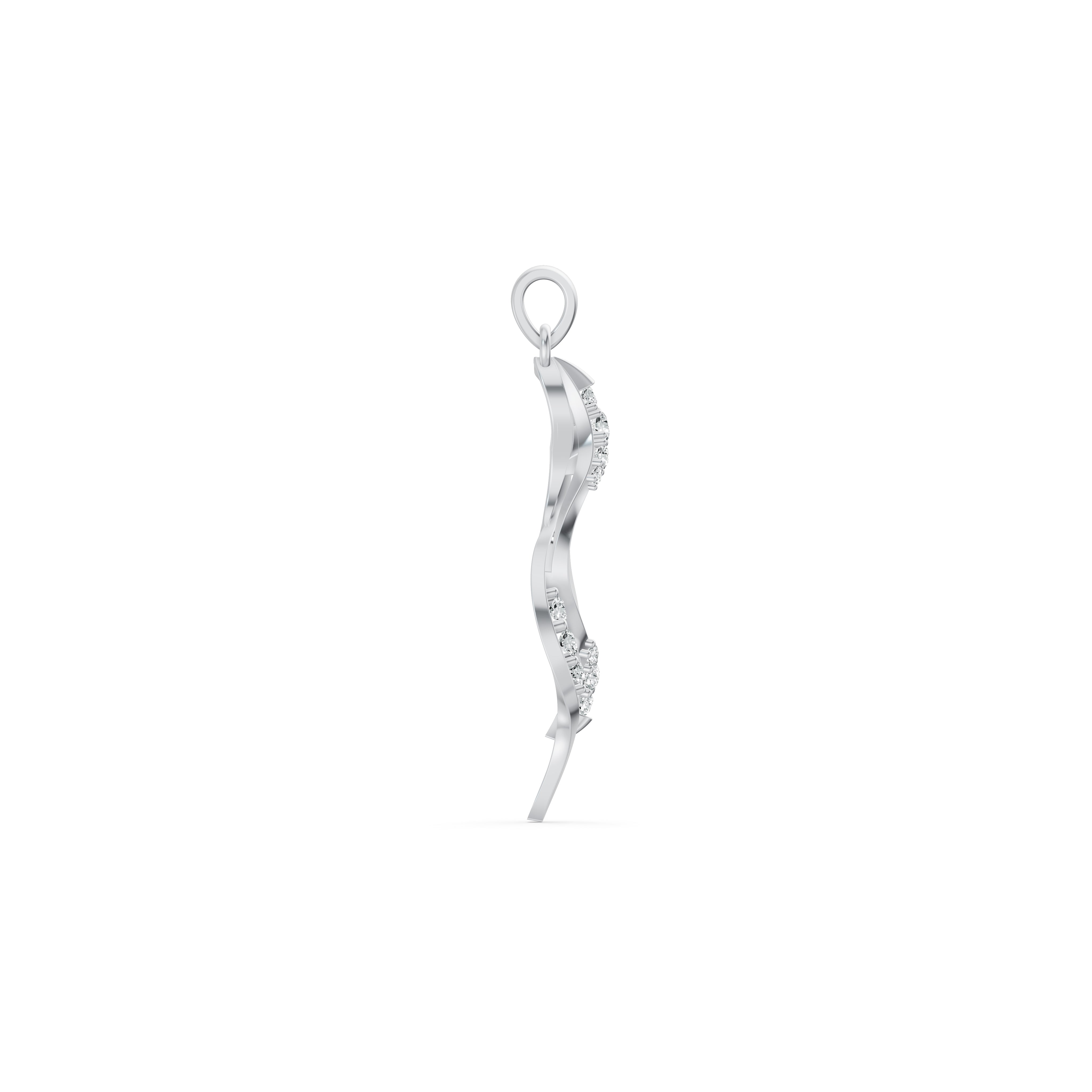 Twisted Grace Diamond Pendant