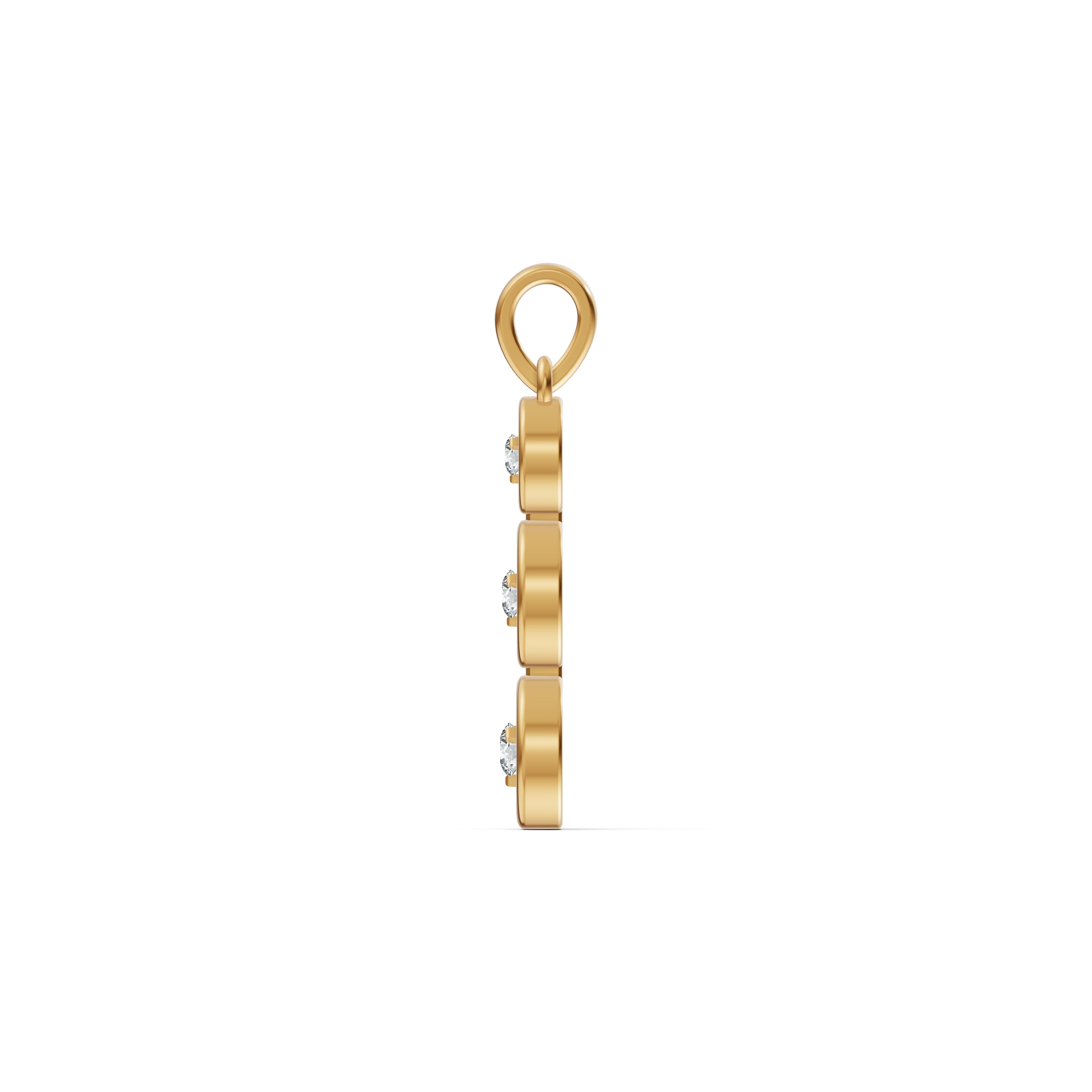 Three Stone Graduated Diamond Pendant