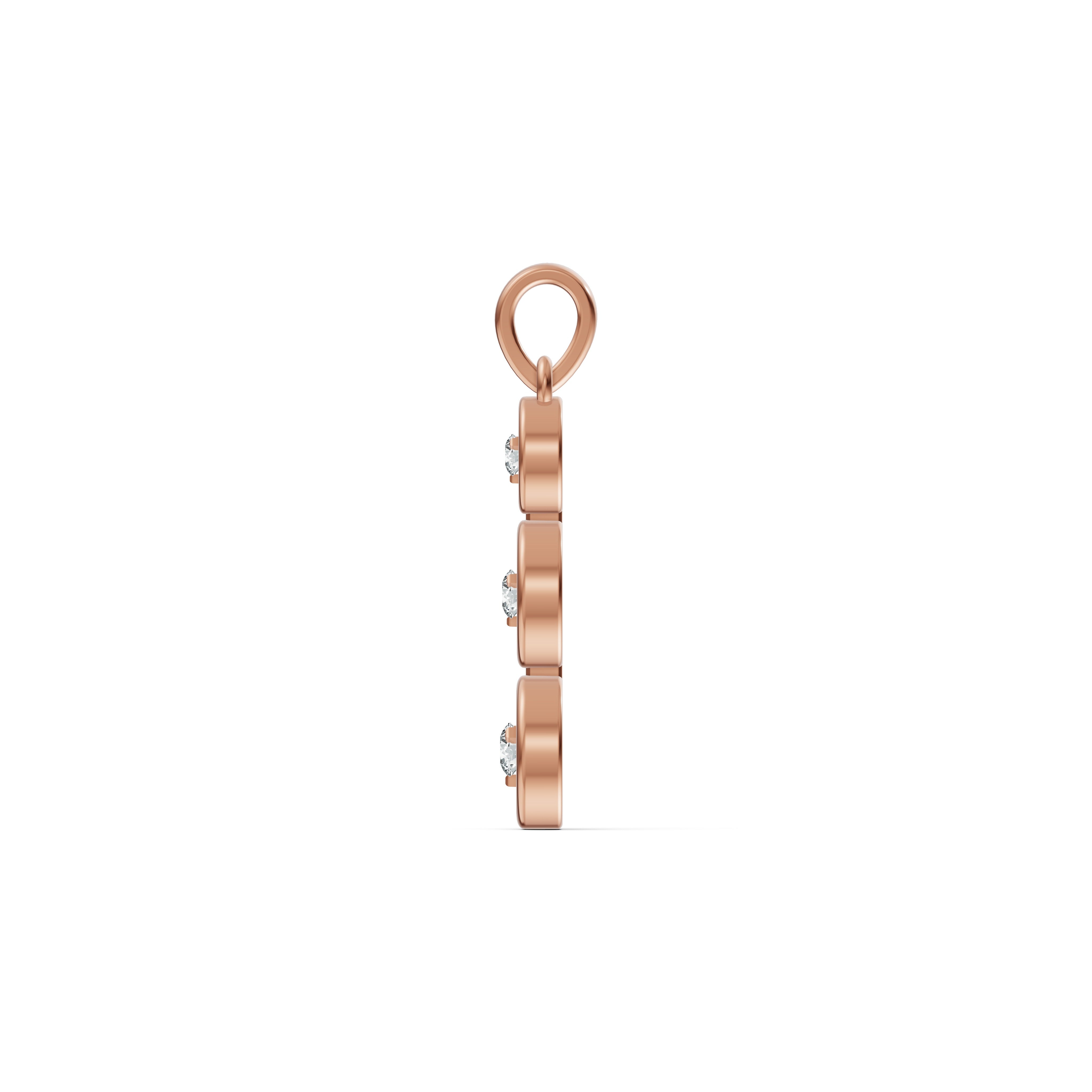 Three Stone Graduated Diamond Pendant