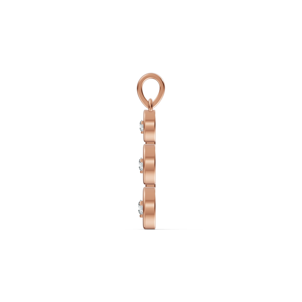 Three Stone Graduated Diamond Pendant