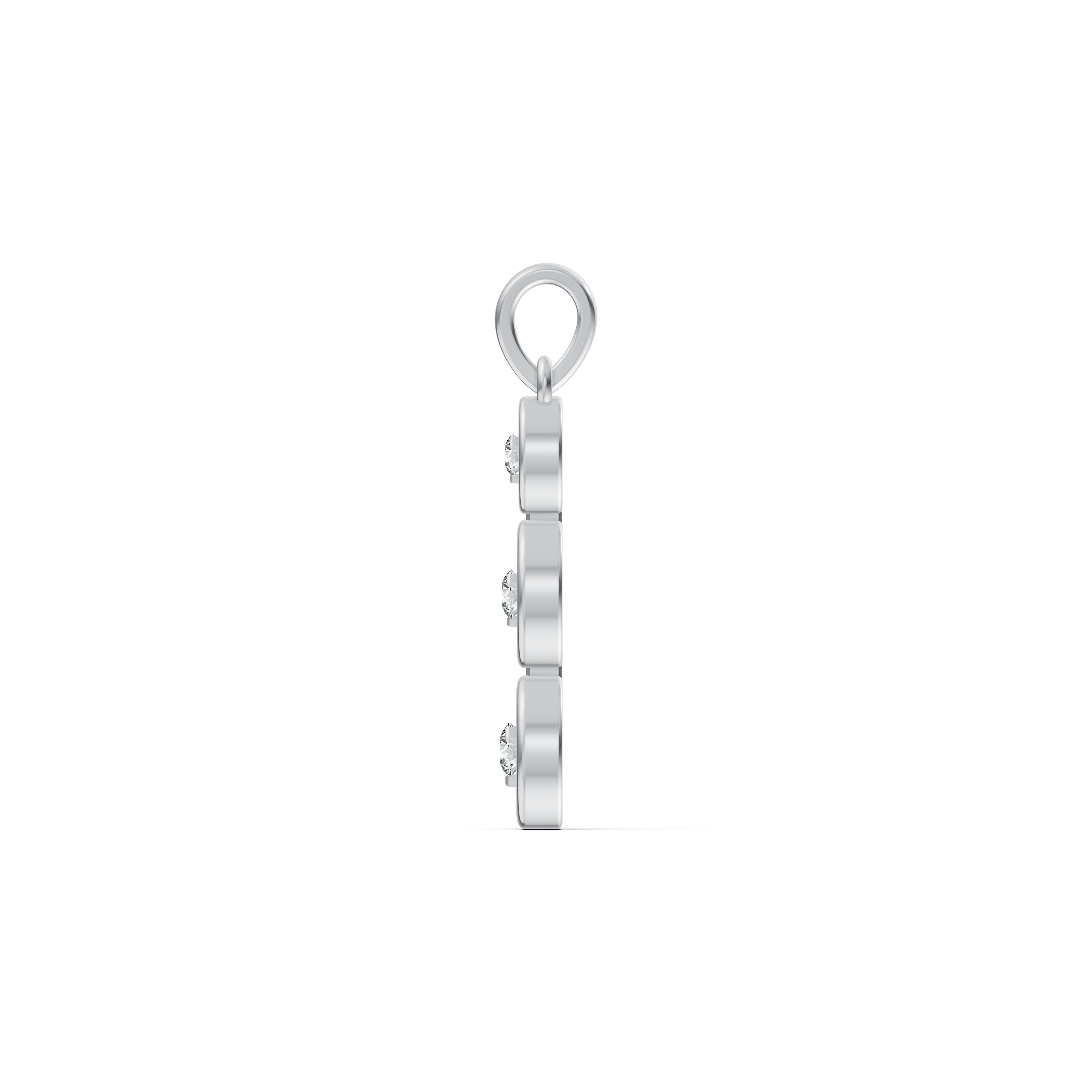 Three Stone Graduated Diamond Pendant