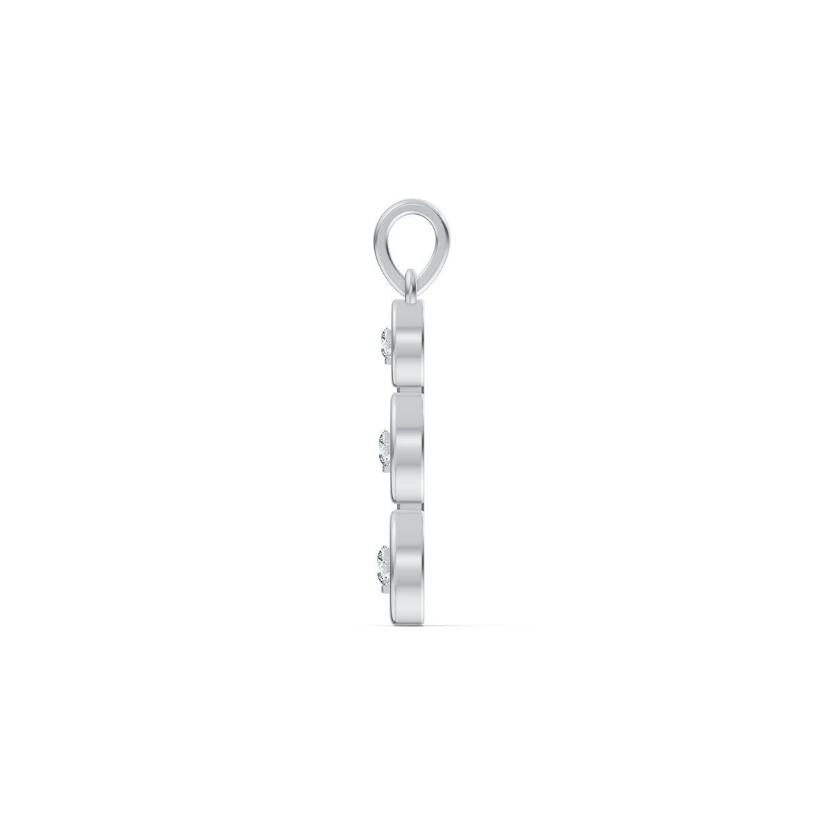 Three Stone Graduated Diamond Pendant