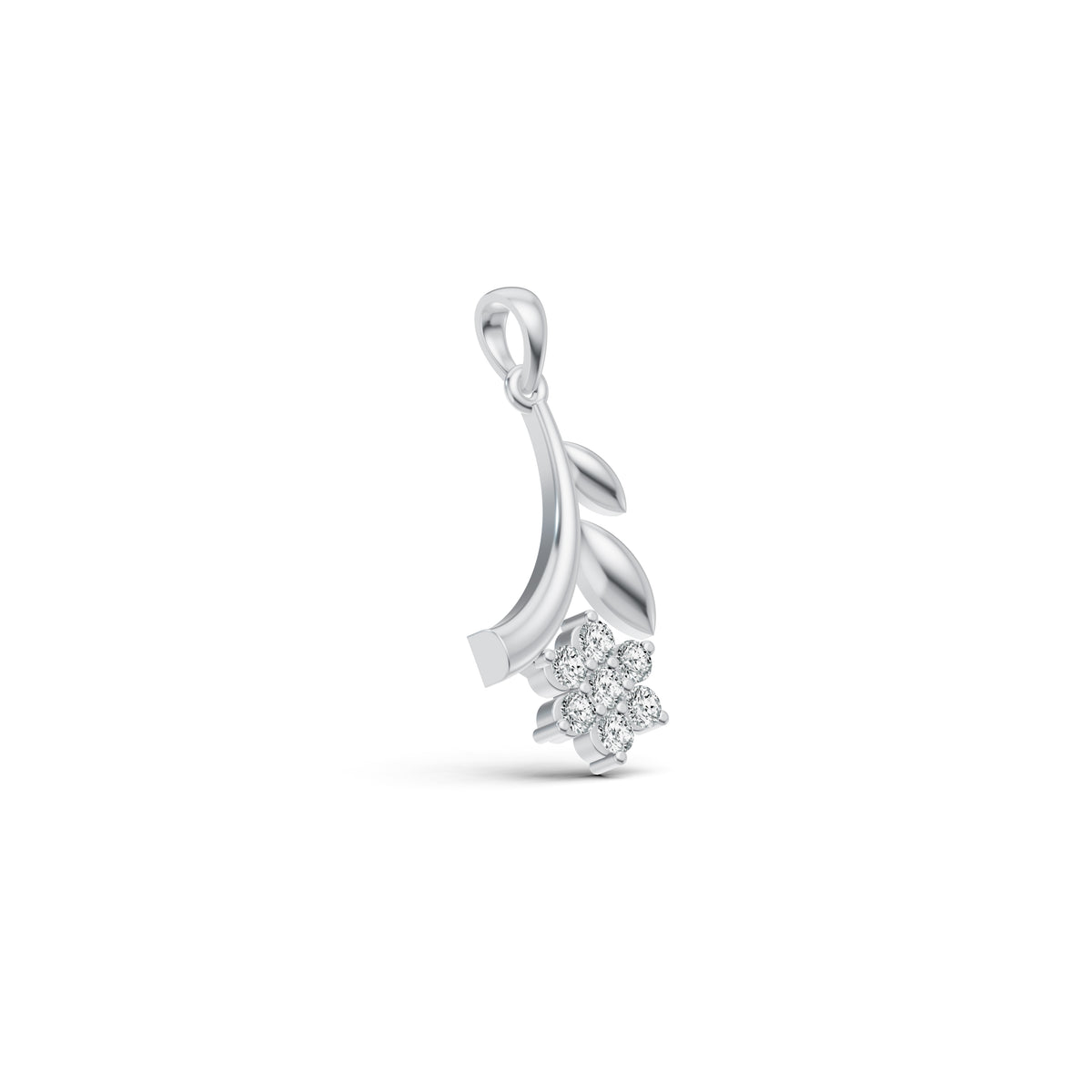 Graceful Vine Diamond Pendant