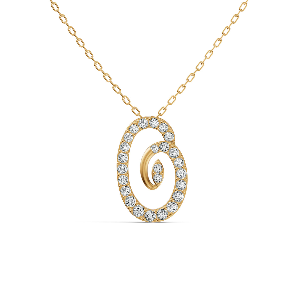 Elegant Round Diamond Pendant