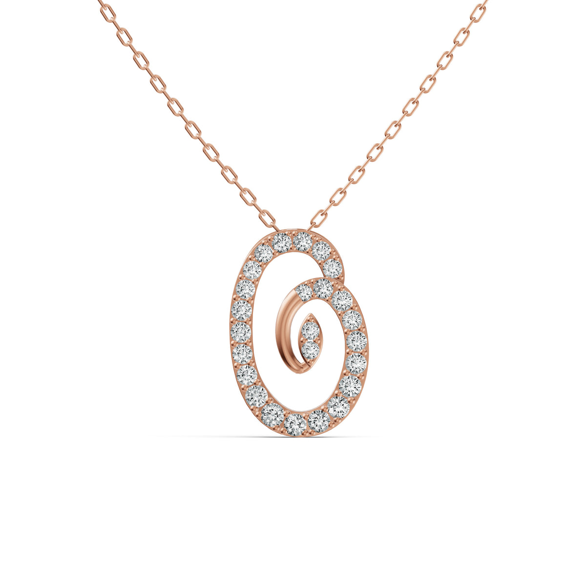 Elegant Round Diamond Pendant