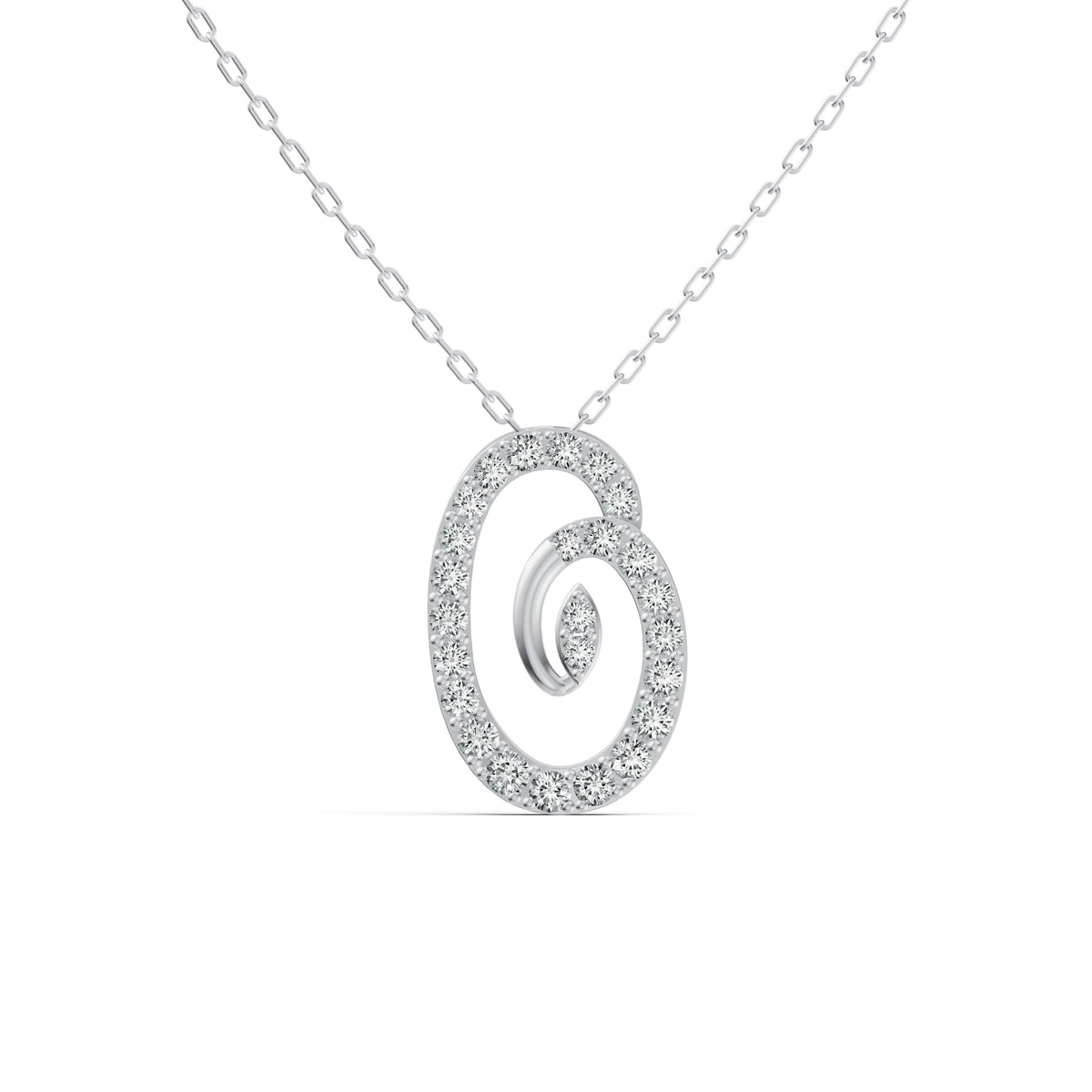Elegant Round Diamond Pendant