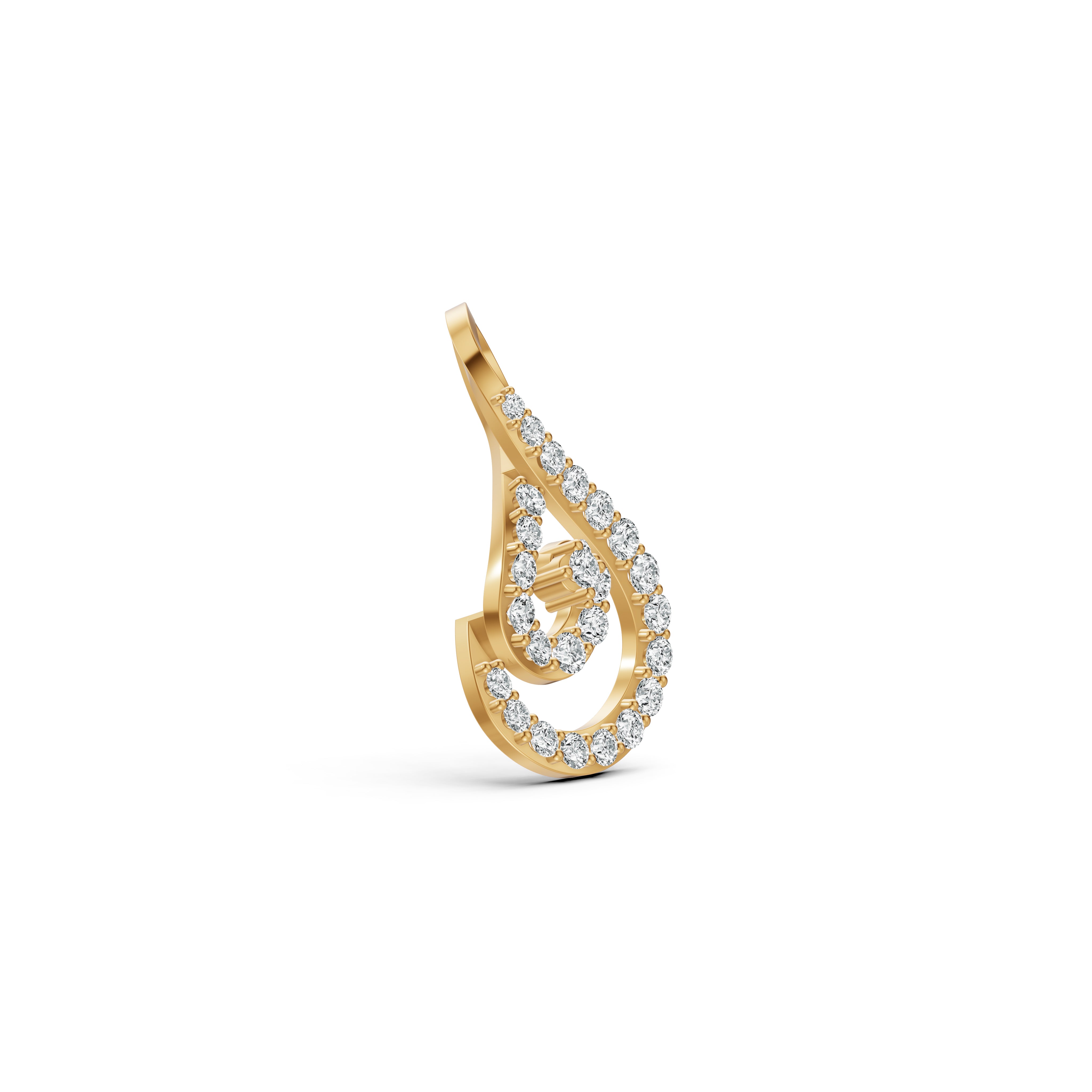 Infinity Swirl Diamond Pendant
