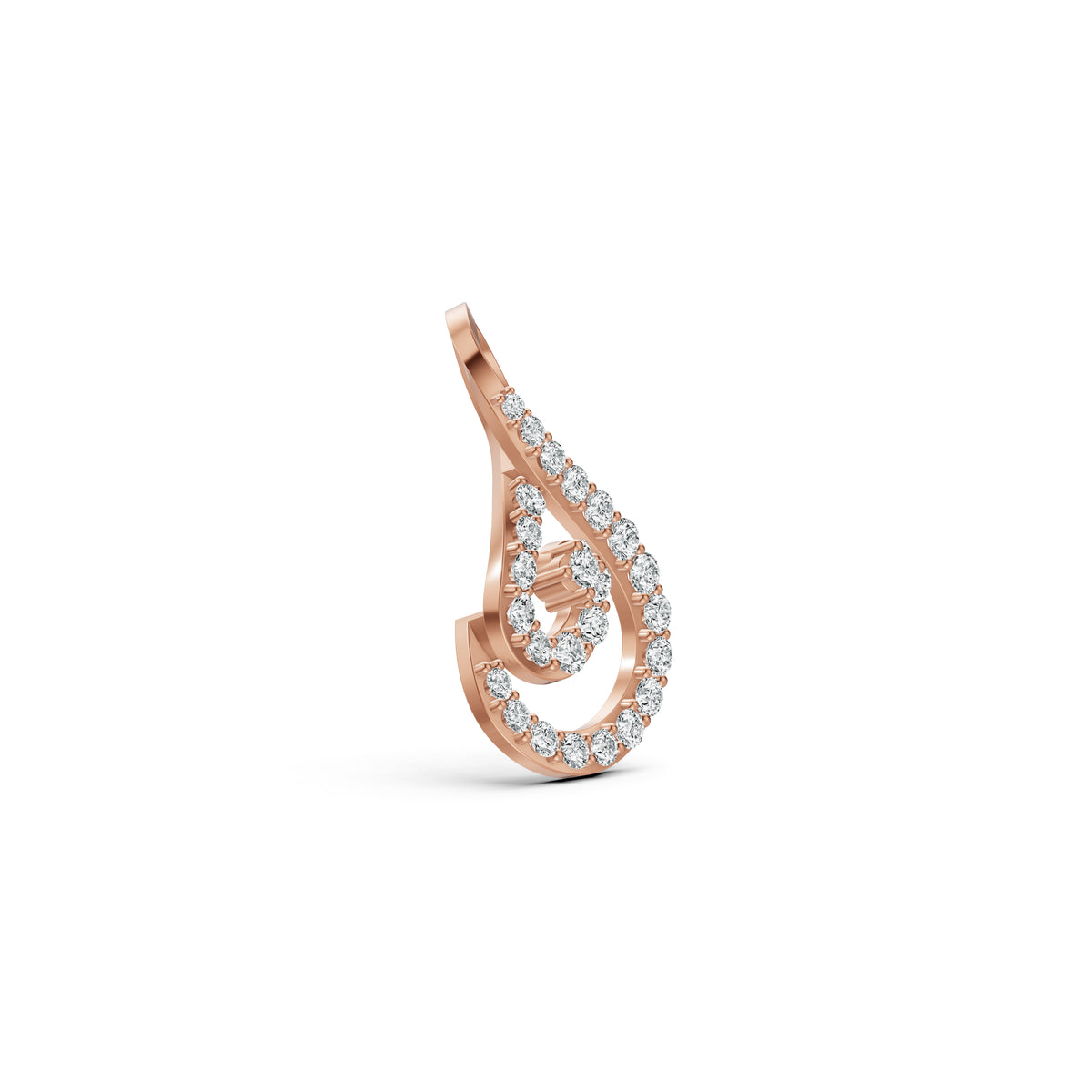 Infinity Swirl Diamond Pendant