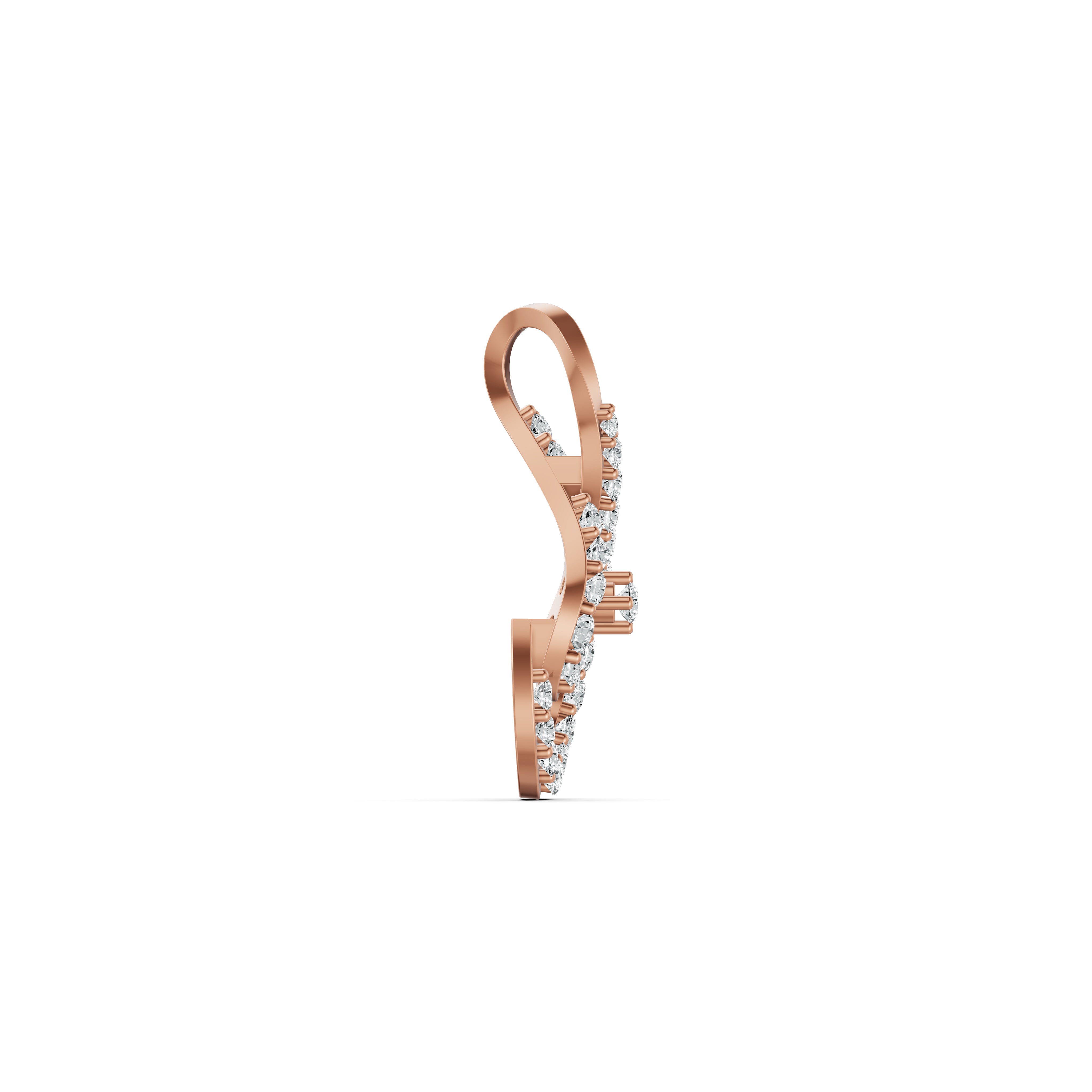 Infinity Swirl Diamond Pendant